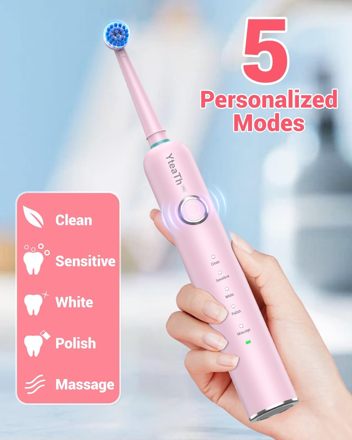 Detalle 2 de YTEATH PRO Rotating Toothbrush 60 day