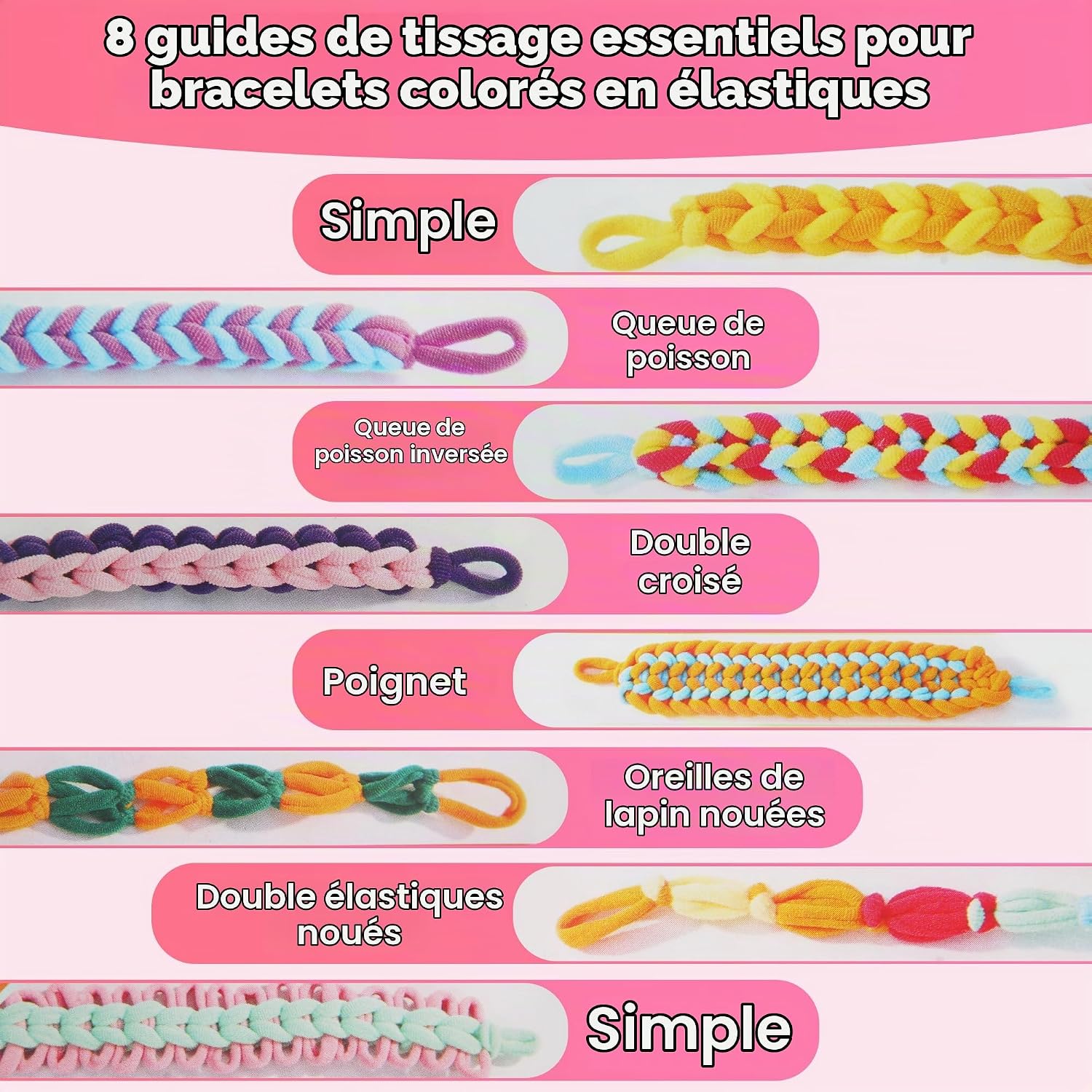 Thumbnail 4 de LIAILA YL-pijintaozhuang loom-bandset met eenhoornkammetjes en roze opbergdoos