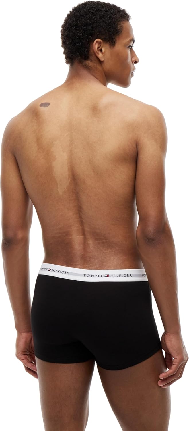 Detalle de Tommy Hilfiger Boxer Uomo – Confezione da 3, design classico e comfort quotidiano