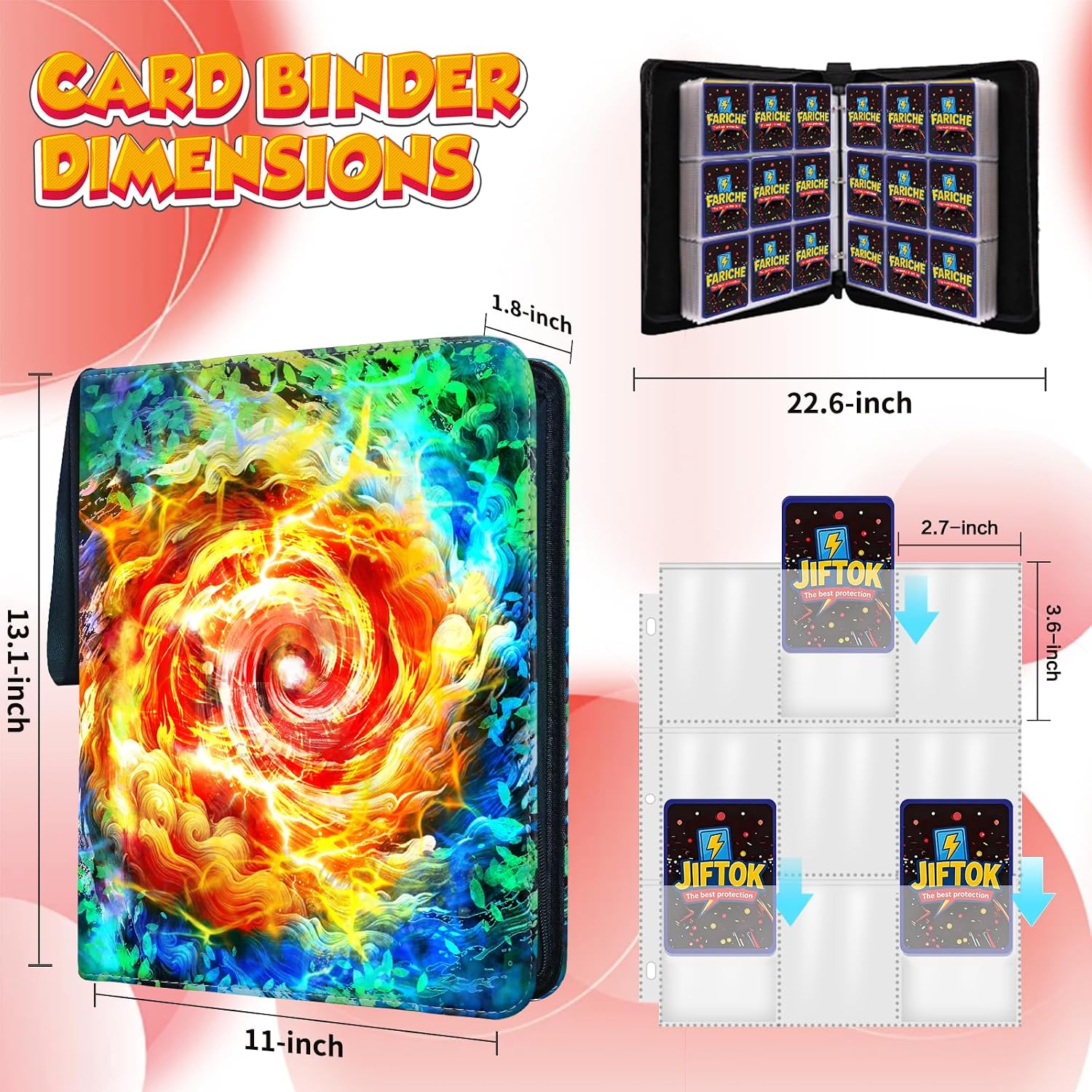 Detalle 2 de Trading Card Binder, 9-Pocket Pages