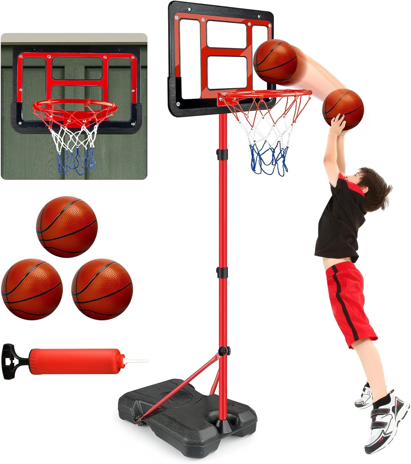 ShyLizard Mini Basketball Hoop 6.2 ft