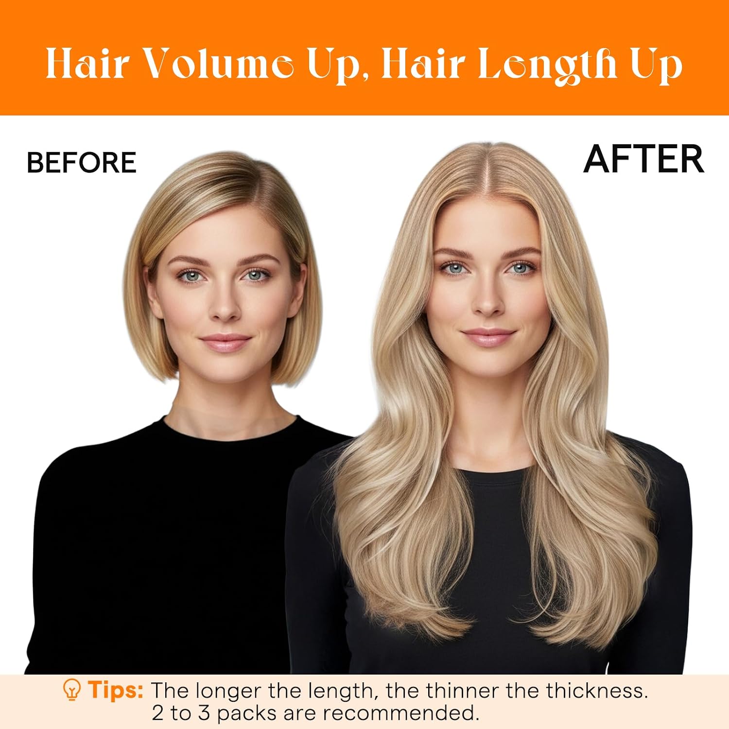 Detalle 2 de Sunny Hair 22 Inch Weft Hair Extensions – Remy Human Hair, Double-Wefted, Dark Honey Blonde Mix