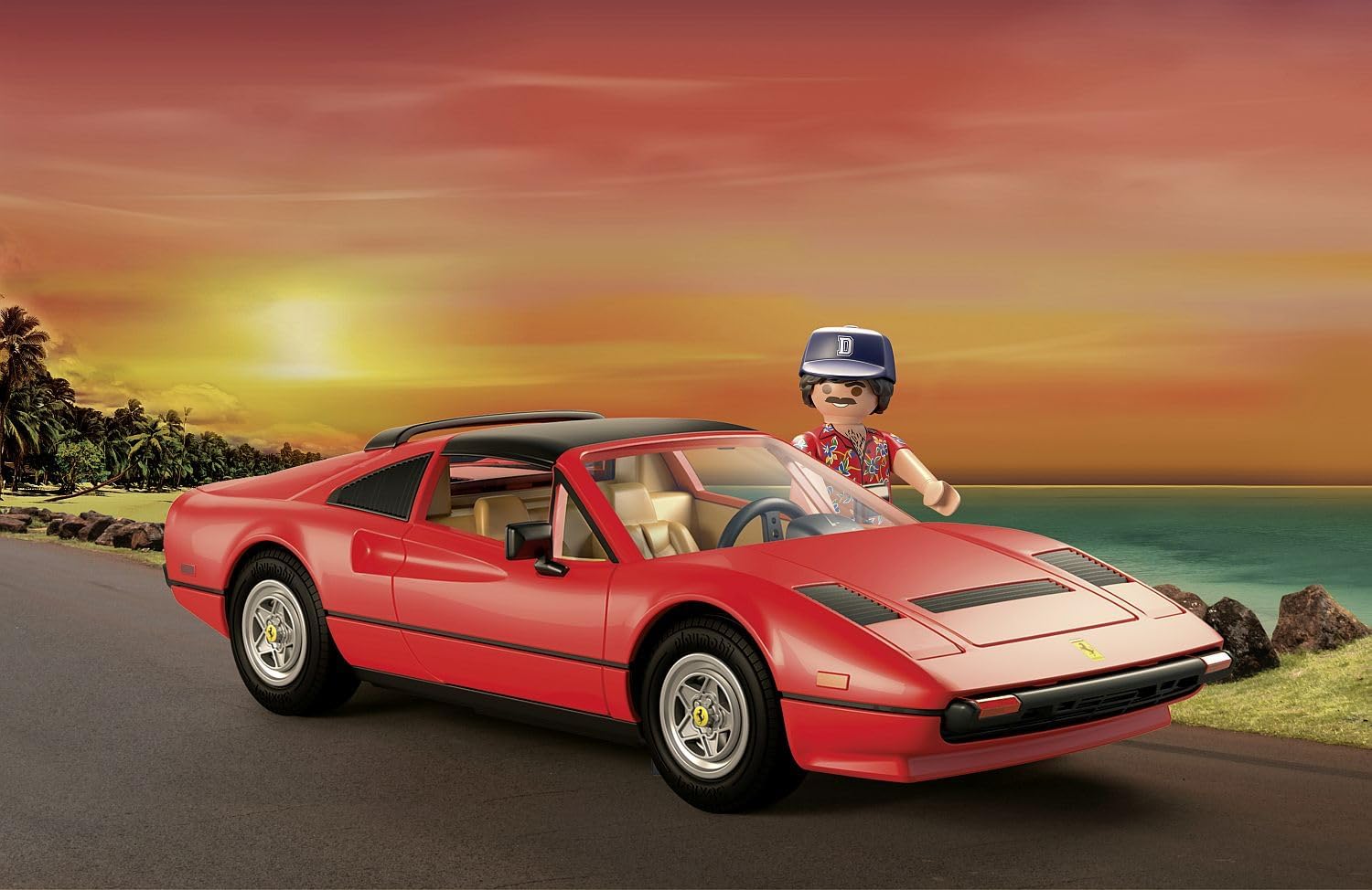 Detalle de Playmobil toy car Ferrari 308GT