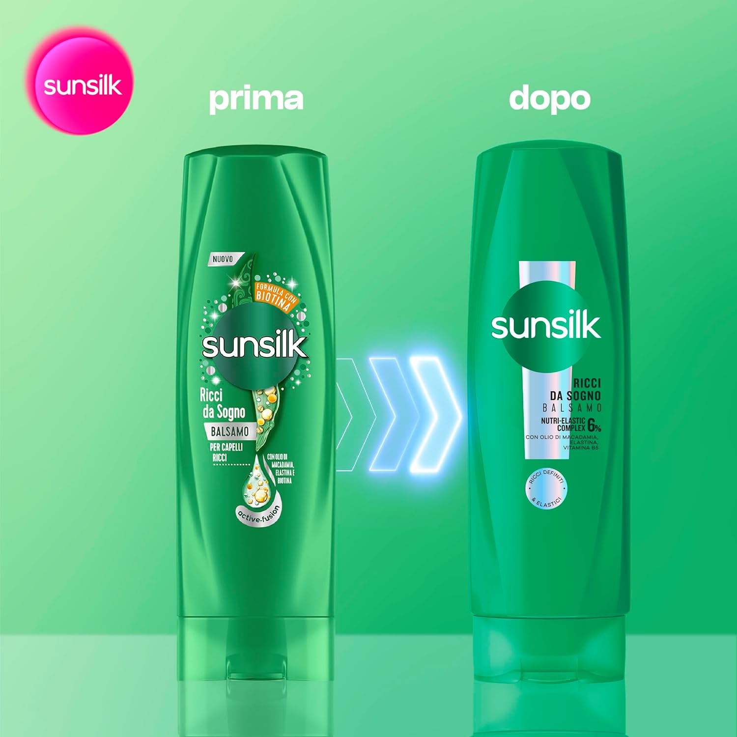 Detalle de Sunsilk Balsamo Ricci da Sogno – trattamento nutriente per ricci definiti ed elastici, 200 ml (confezione da 4)