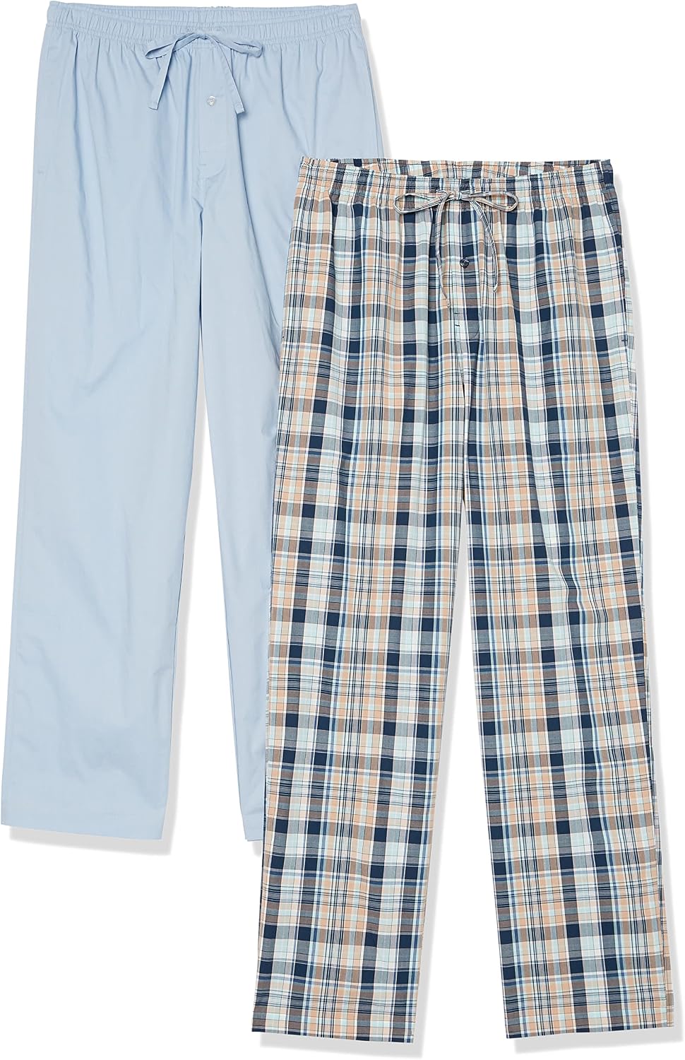 Detalle de Amazon Essentials Cotton Poplin Pajama Bottoms, 2-pack