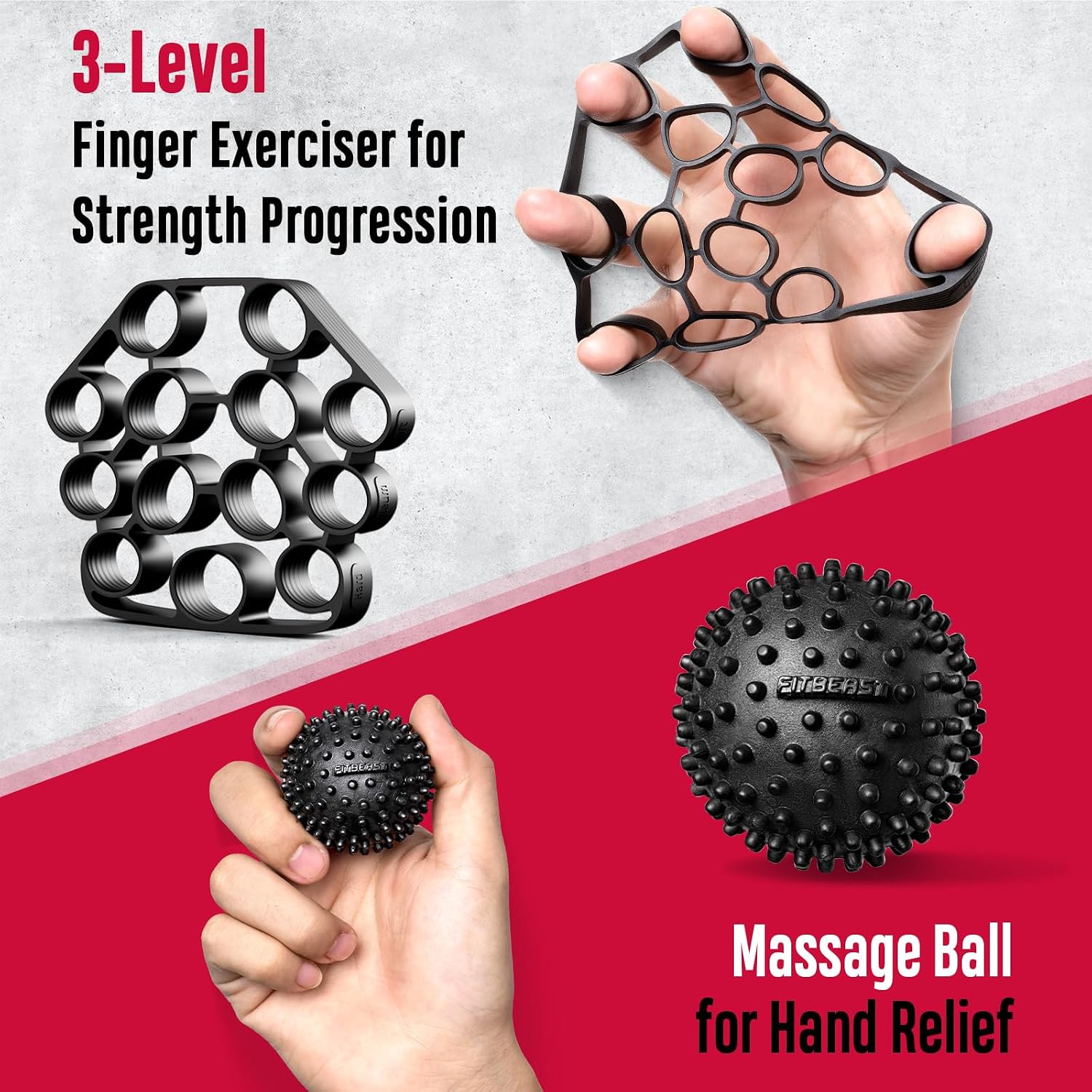Detalle 2 de FitBeast Grip Strength Trainer Kit with Adjustable 10-160 lbs Resistance