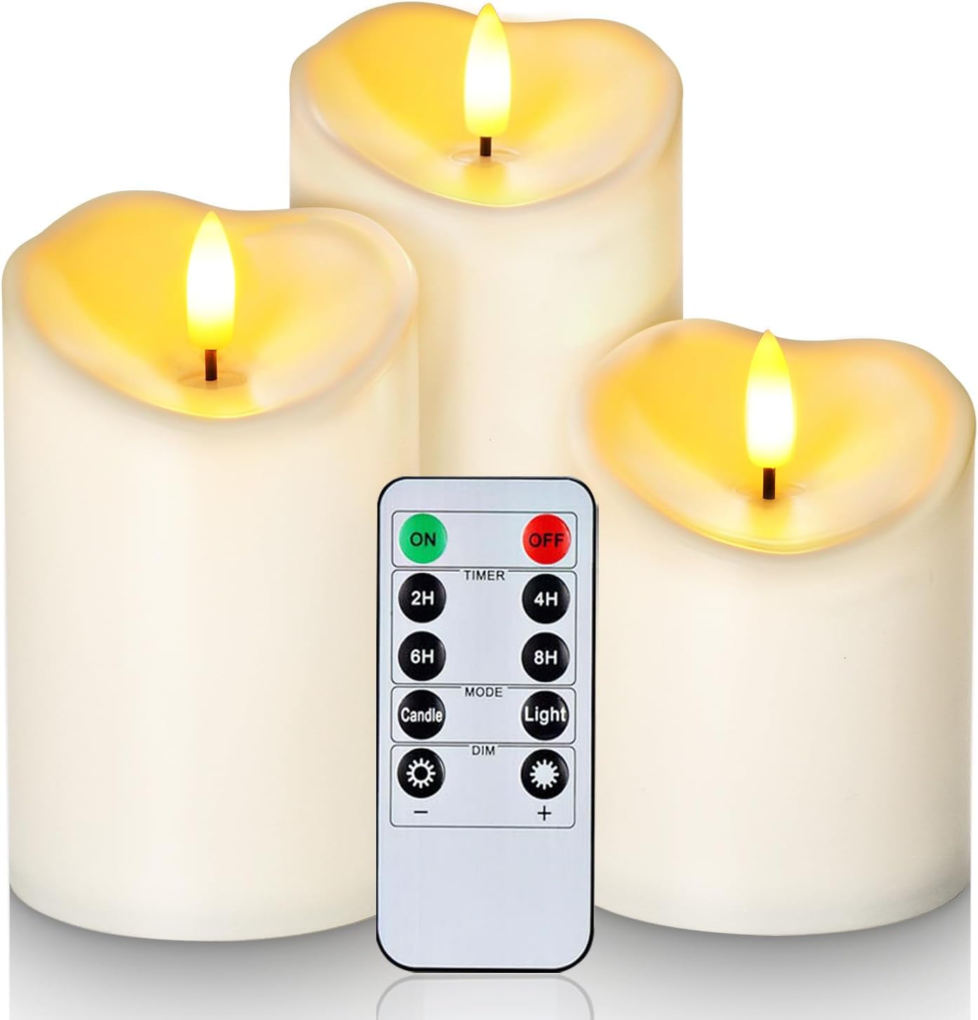 Detalle de Homemory LED Kerzen Außen 3er Set IP55