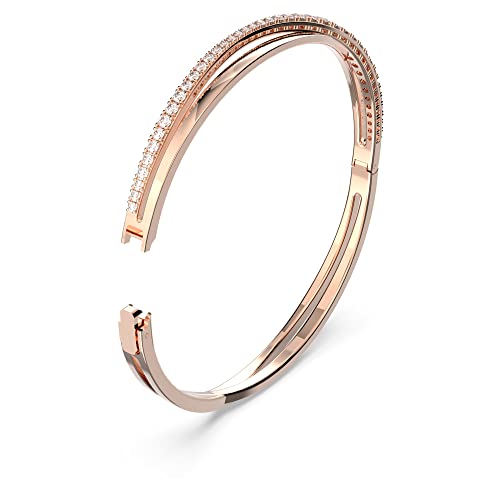 Detalle 2 de Swarovski Pulsera Twist, Baño oro rosa 💍