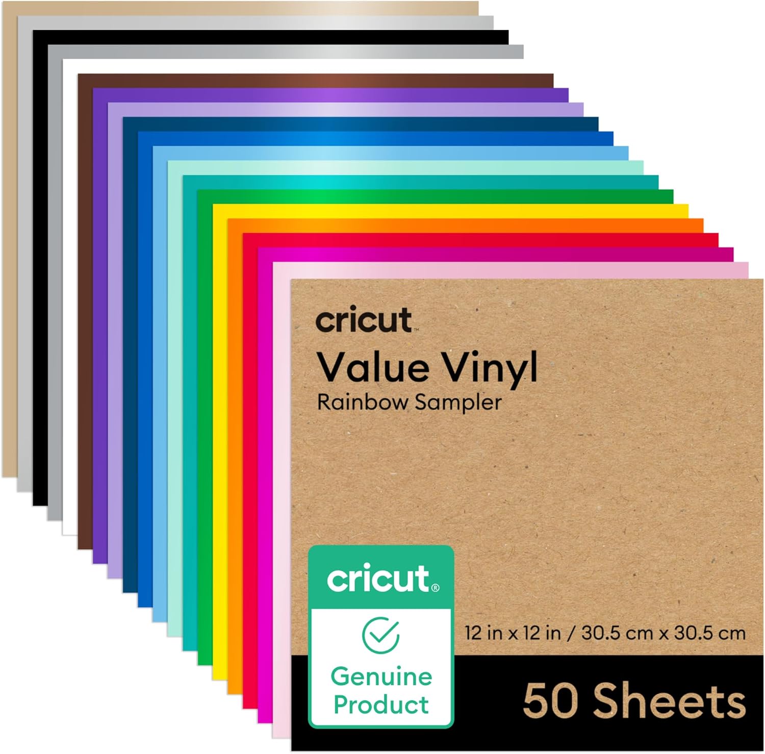 Cricut Permanent Vinyl, 12 x 12-Inch Sheets