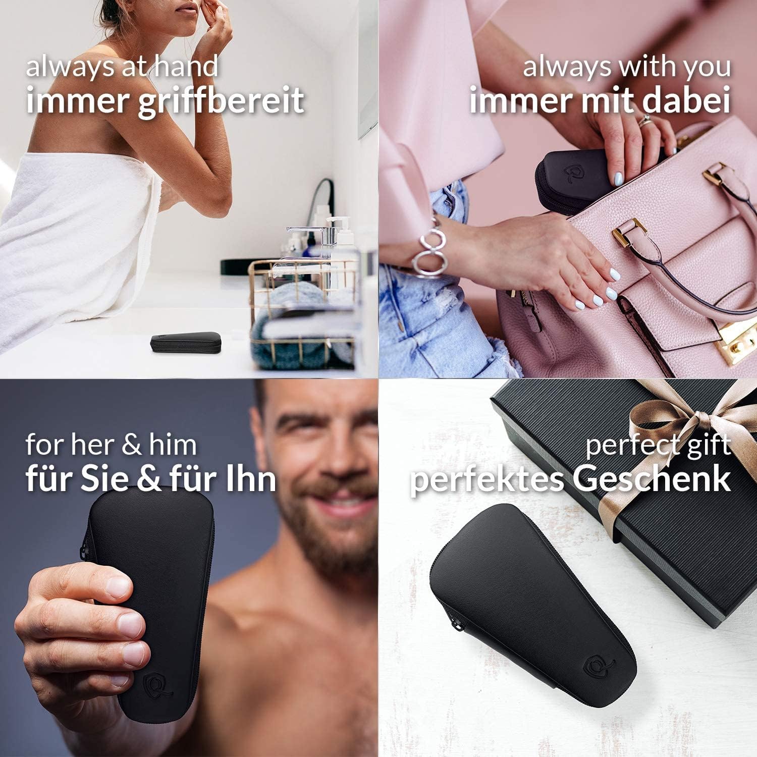 Thumbnail 5 de marQus kit manucure pedicure professionnel 5pc – étui en cuir véritable, outils Solingen