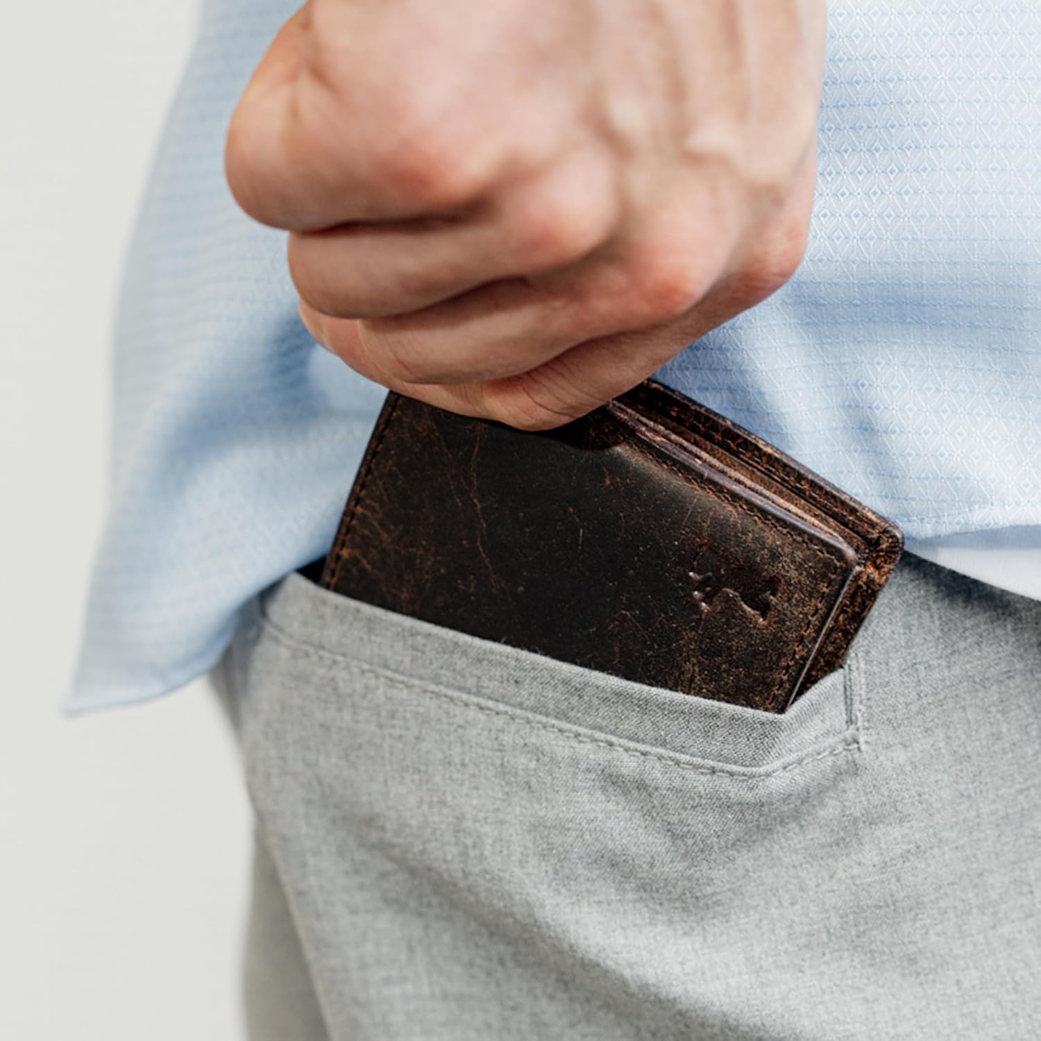 Thumbnail 1 de Berliner Bags Peter Portefeuille en Cuir avec RFID — Porte-monnaie compact et robuste, Marron