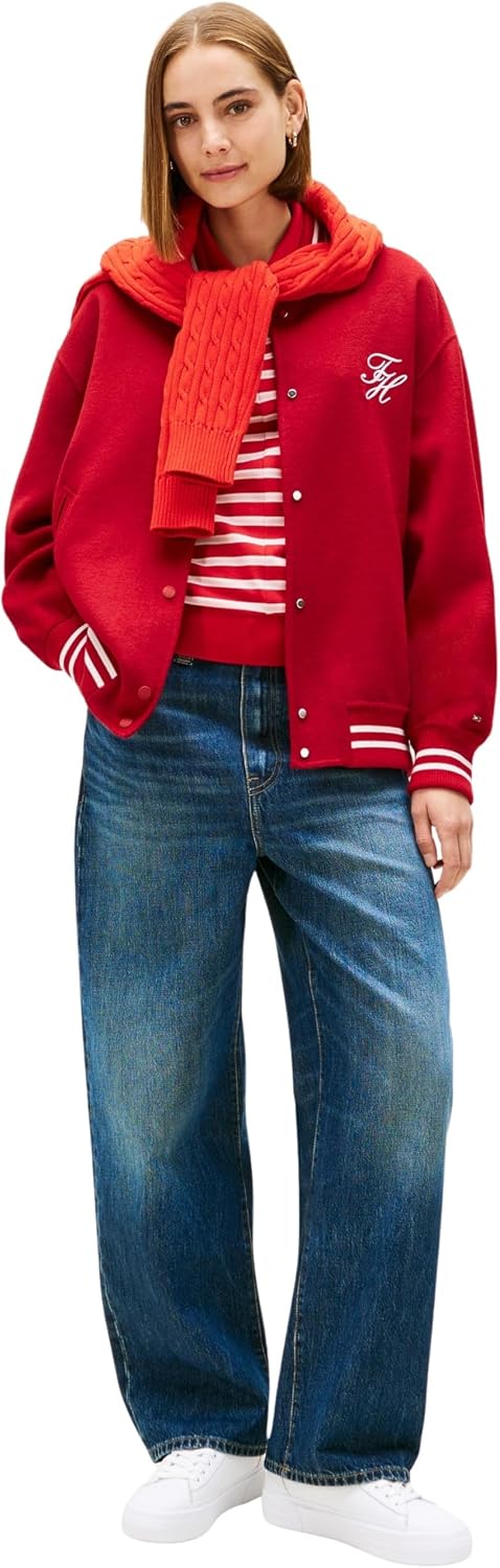 Detalle de Tommy Hilfiger Damen Platform Sneaker TH Platform Sneaker Tumbled Leder Low Top