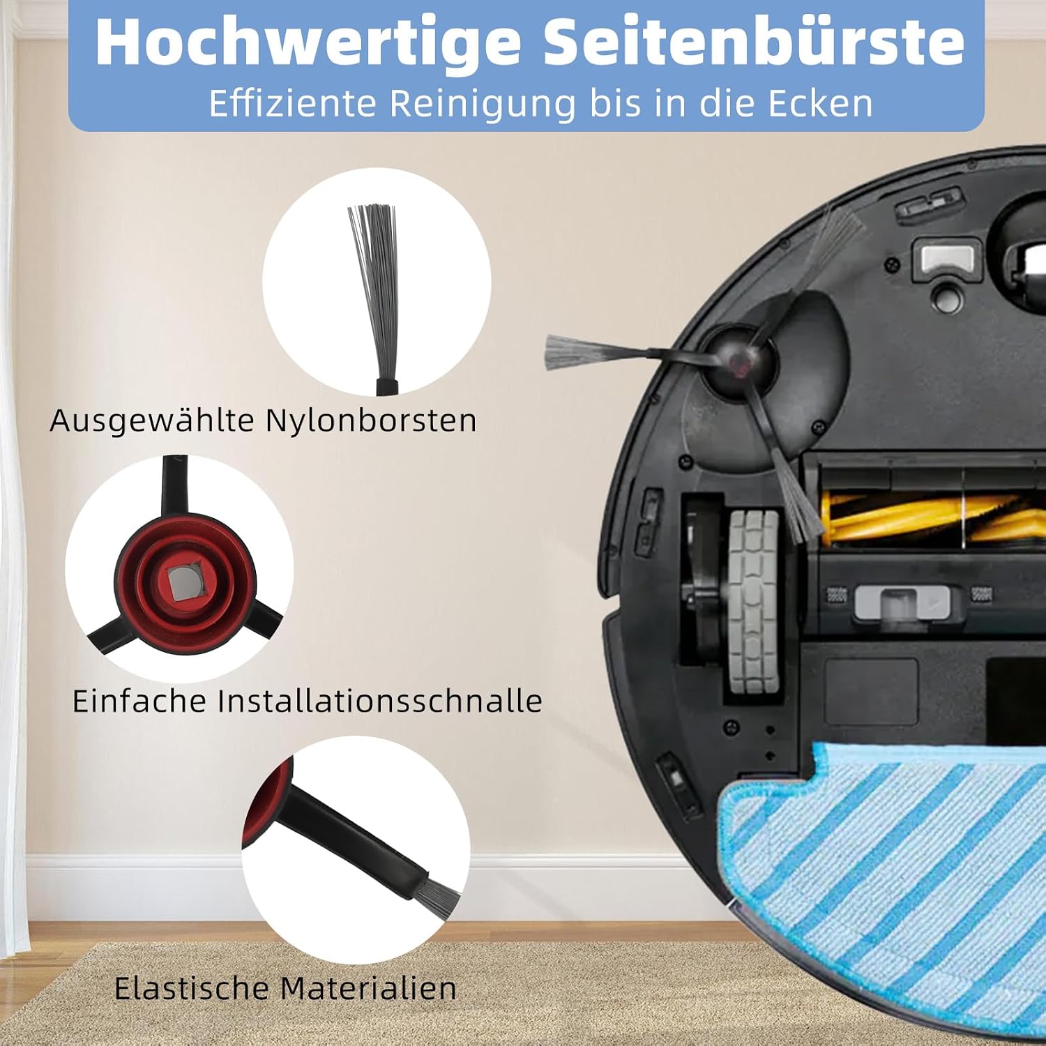 Detalle 1 de KTNAid Zubehör für Ecovacs Deebot 14-teilig