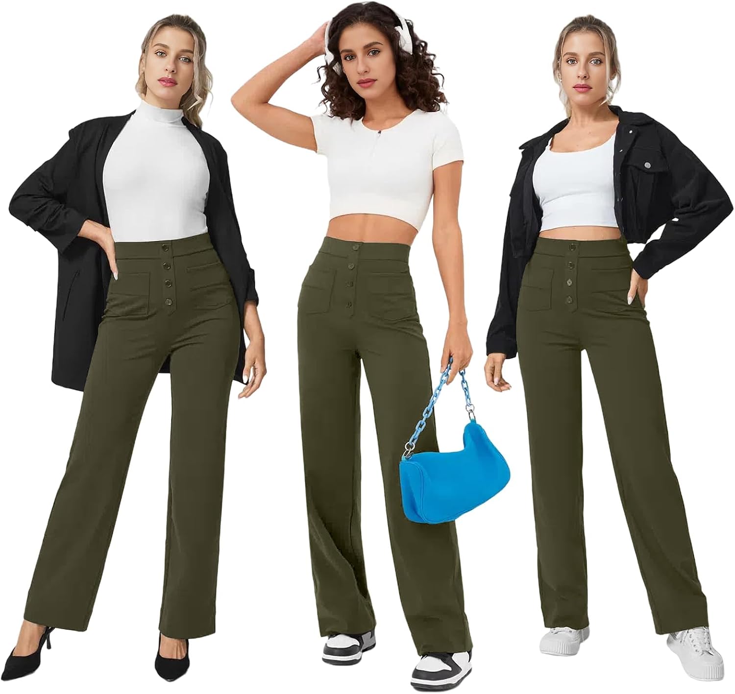 Thumbnail 4 de Pantalon de survêtement yoga taille haute