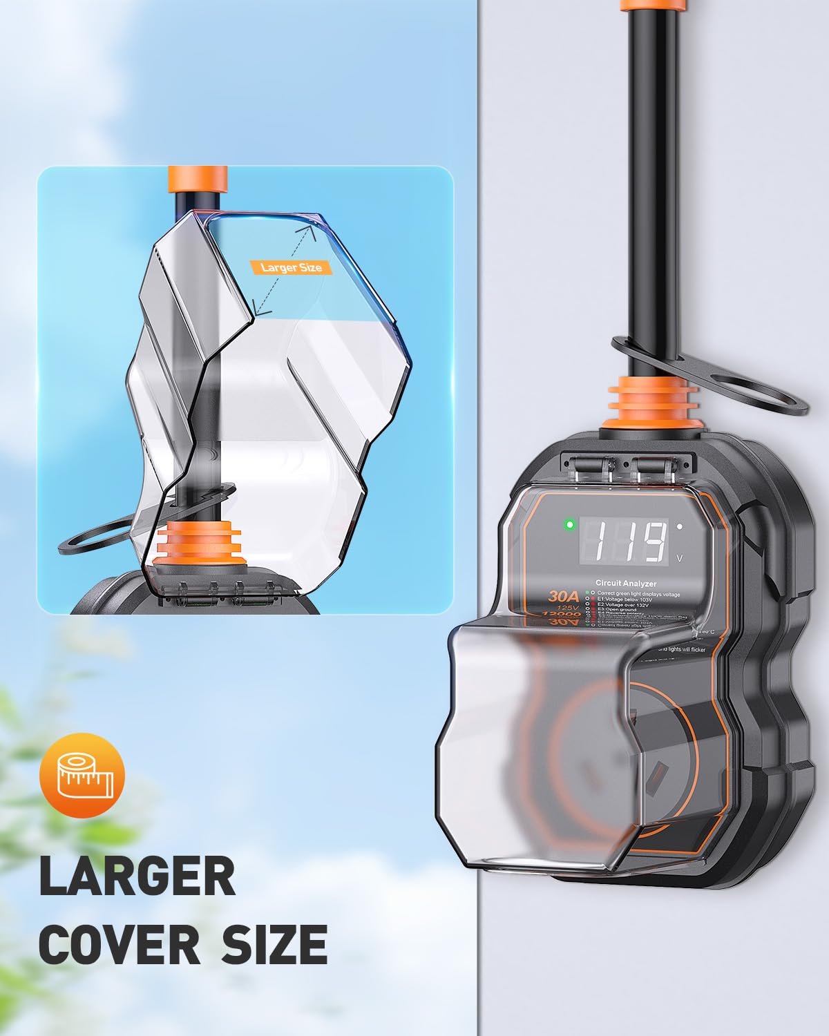 Thumbnail 4 de GEARGO 3rd-Gen 30 Amp RV Surge Protector with LED Display