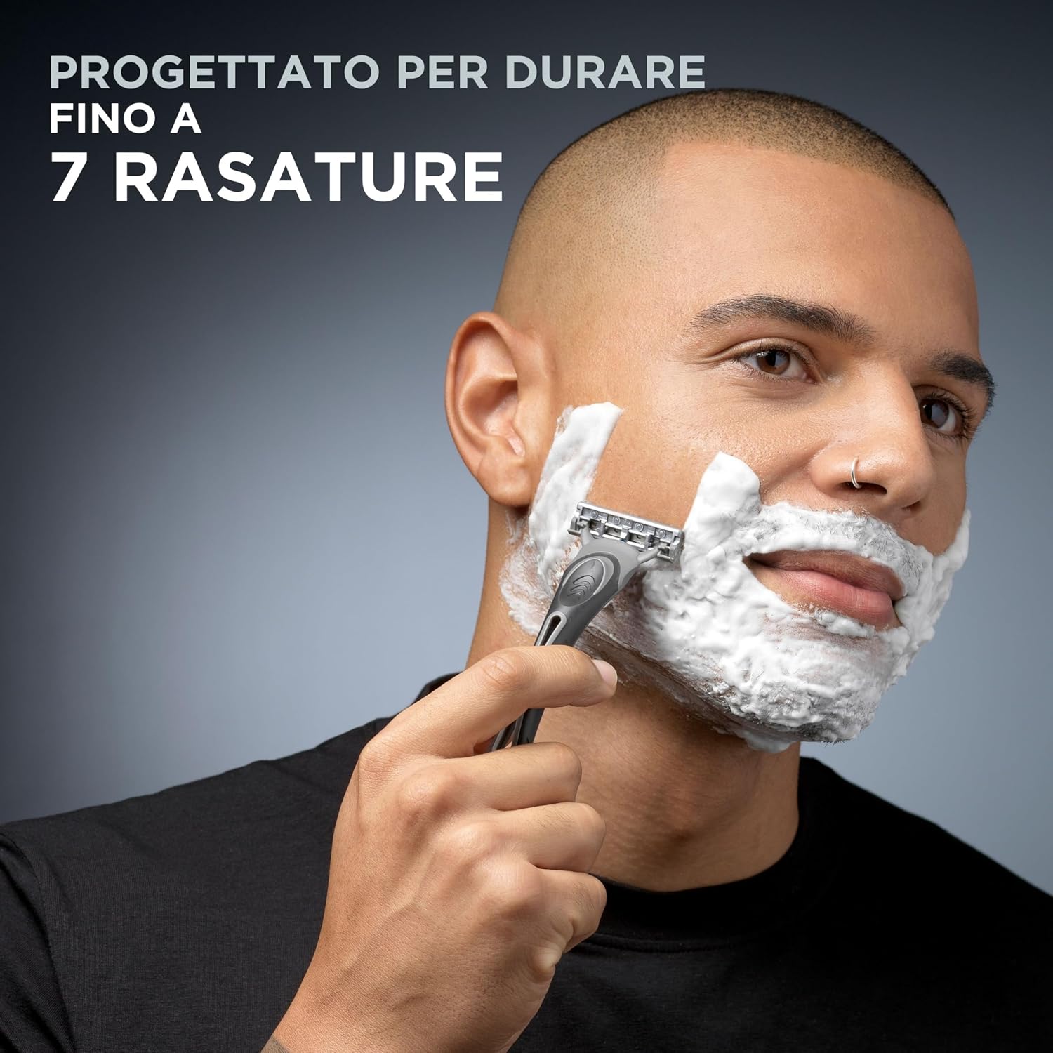 Thumbnail 2 de Wilkinson Sword Essential 3 Black — Rasoio usa e getta a 3 lame, testina girevole, Aloe, confezione da 12