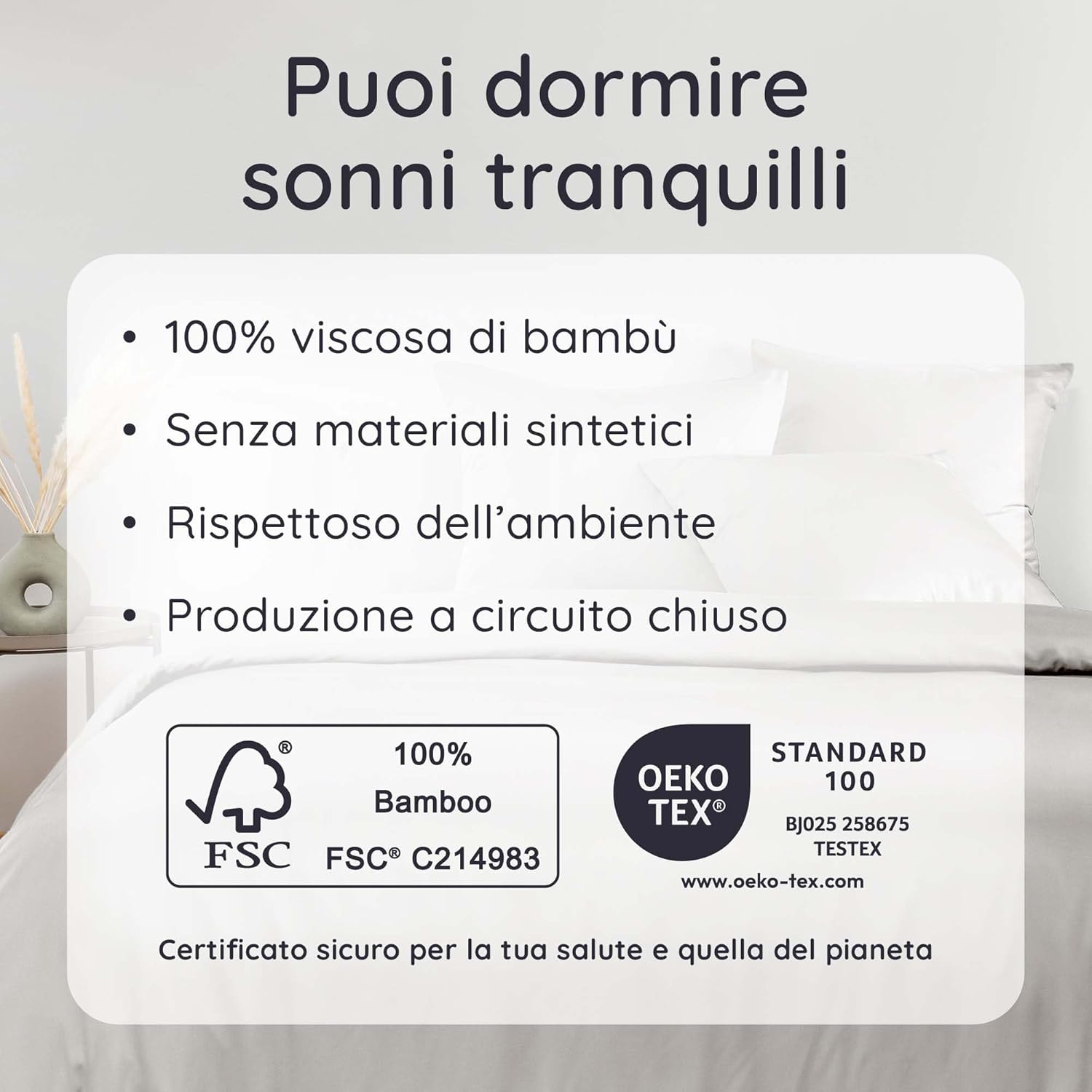 Thumbnail 6 de Bambaw Federe in bambù 50x75 cm — confezione da 2, federa cuscino antiacaro e antirughe in fibra di bambù