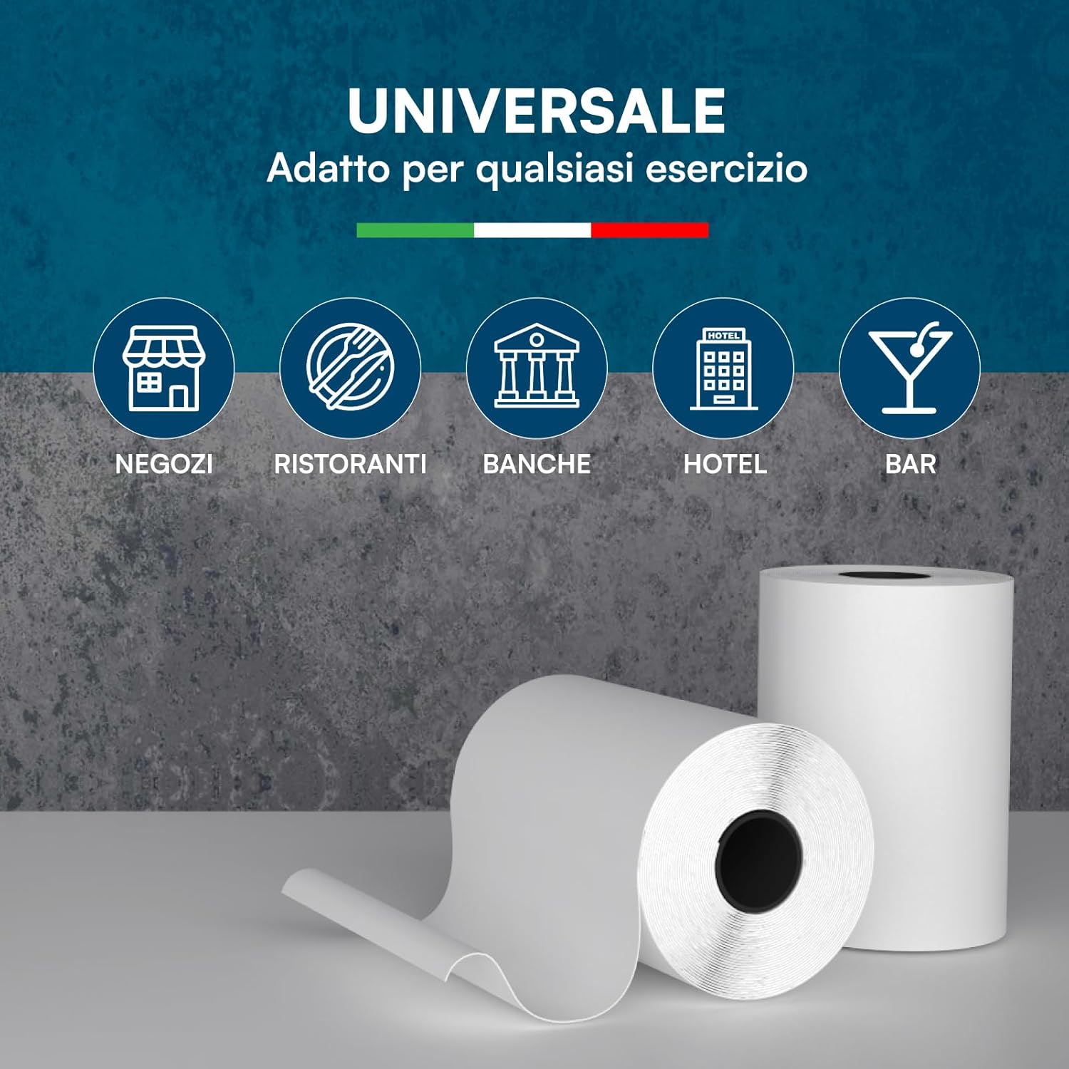 Thumbnail 2 de Rotoli POS in carta termica 57x20 (confezione da 10) per dispositivi Nexi, Nexa e SumUp