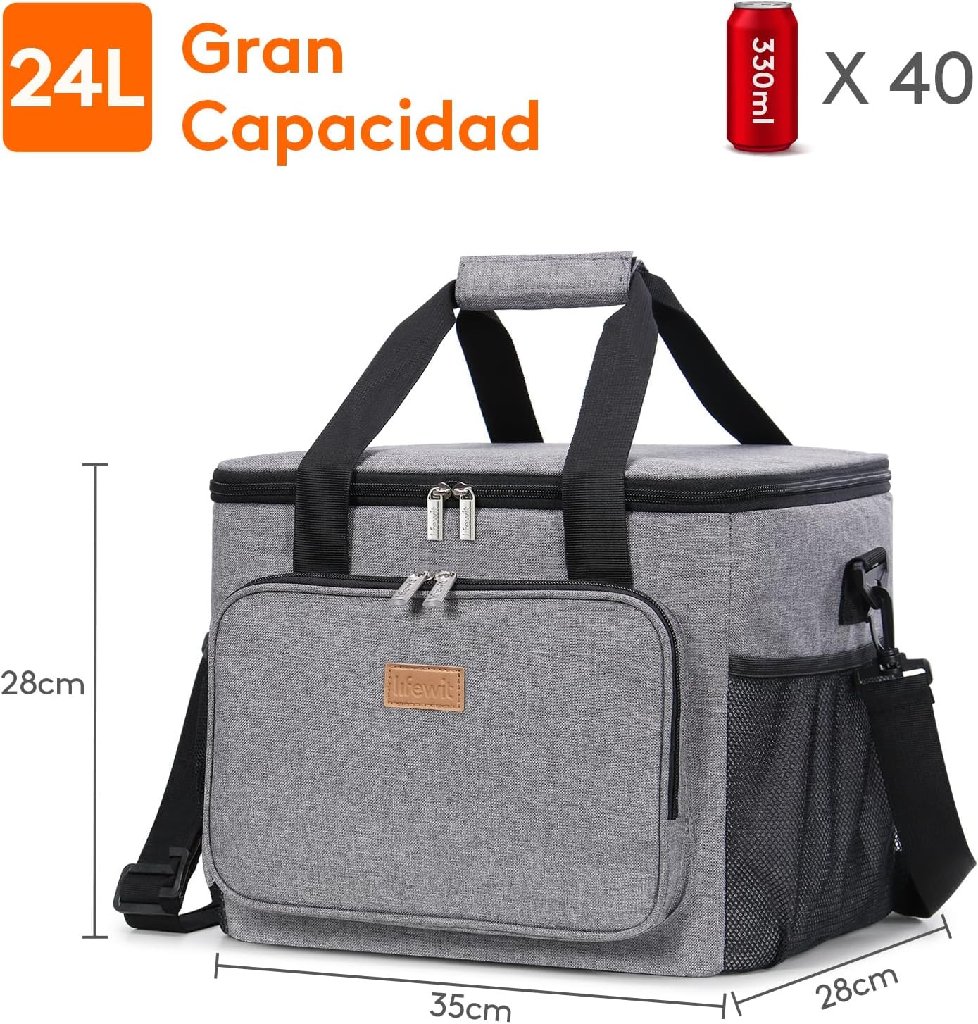 Thumbnail 2 de Lifewit Bolsa Térmica Porta Alimentos 24L 🧊 Para Trabajo y Playa