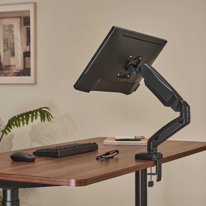 Detalle de Aisens Soporte de Mesa Pro: contrapeso giratorio e inclinable para monitor/TV 17"‑32" (9 kg) en negro