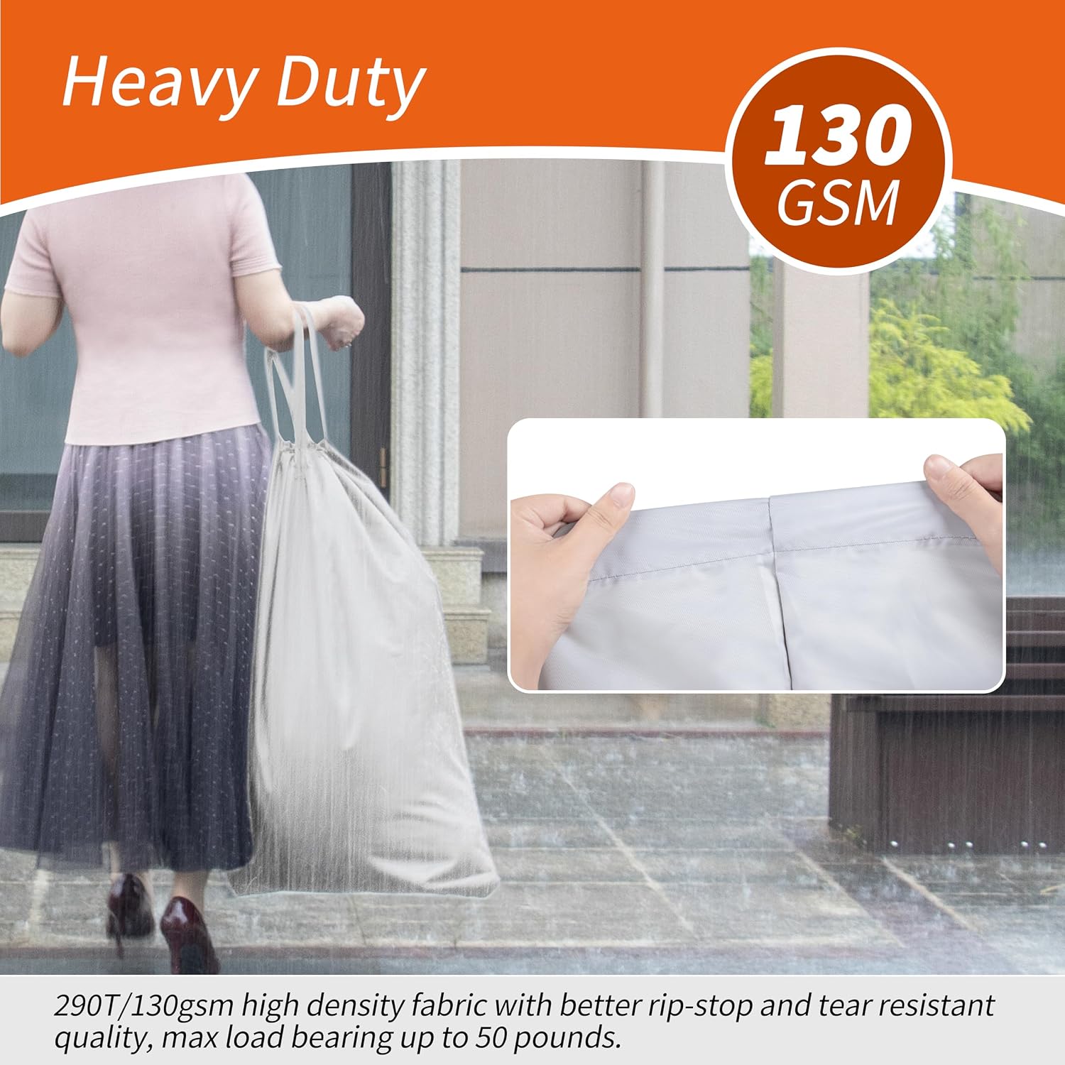Detalle 2 de Polecasa Extra Heavy Duty Laundry Bag 28 x 36 in