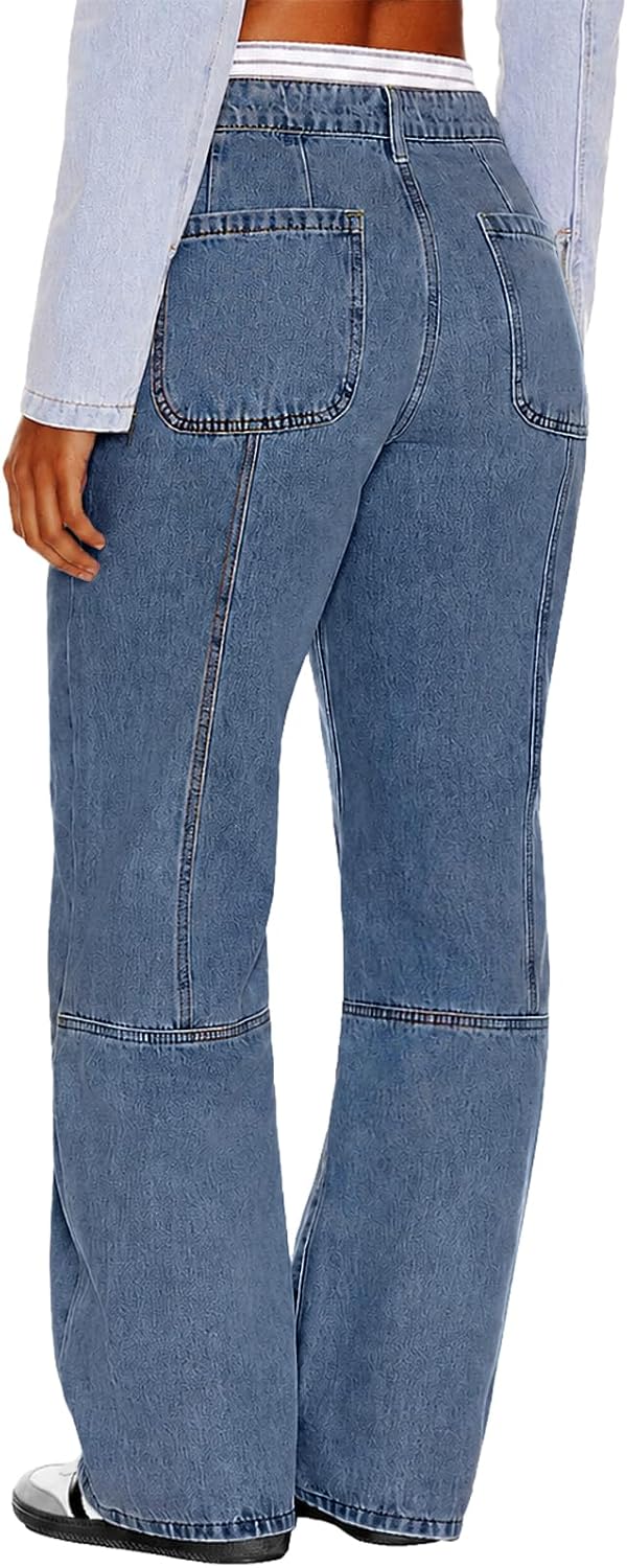 Detalle 2 de MARIASHA Women's Wide-Leg Jeans 3XL