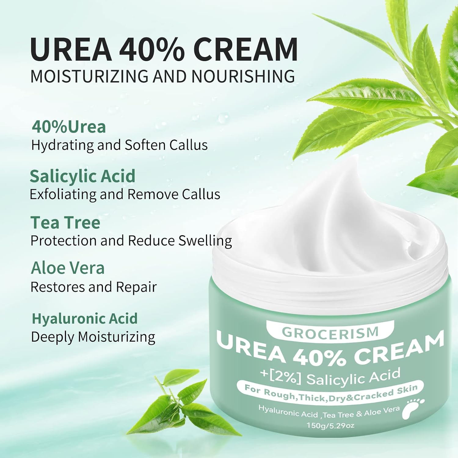 Thumbnail 2 de Crema piedi all’urea 40% (2 confezioni) da 150 g: calli, idratazione e cura per piedi e mani