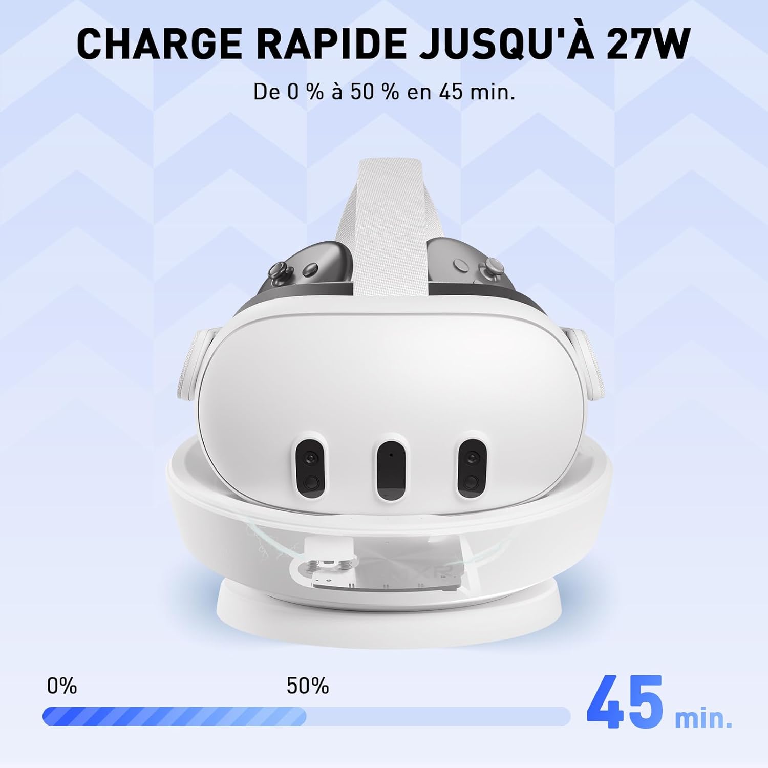 Thumbnail 3 de PRISMXR Station de Charge Carina D1 pour Meta Quest 3 et contrôleurs