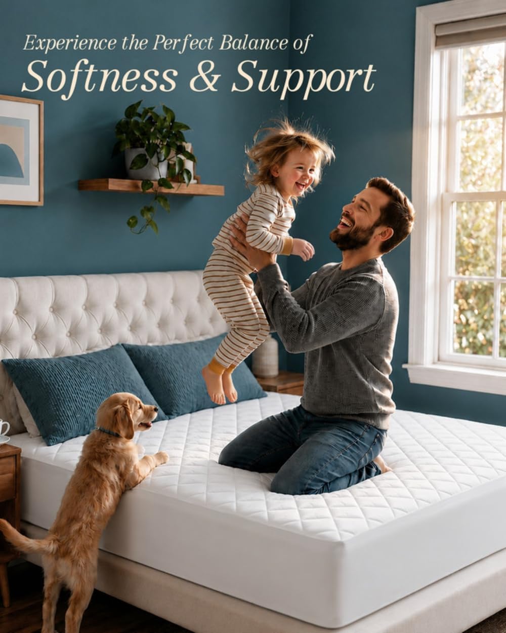 Thumbnail 5 de Utopia Bedding UB0041 Full Mattress Pad, Quilted Microfiber, 16-Inch Deep Pocket