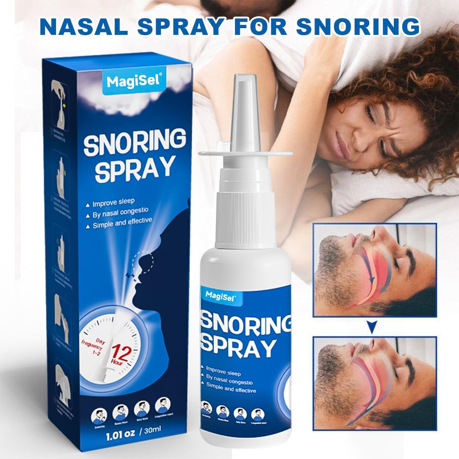 Thumbnail 1 de Anti-snurk-spray van 30 ml, neusspray in compacte reisfles