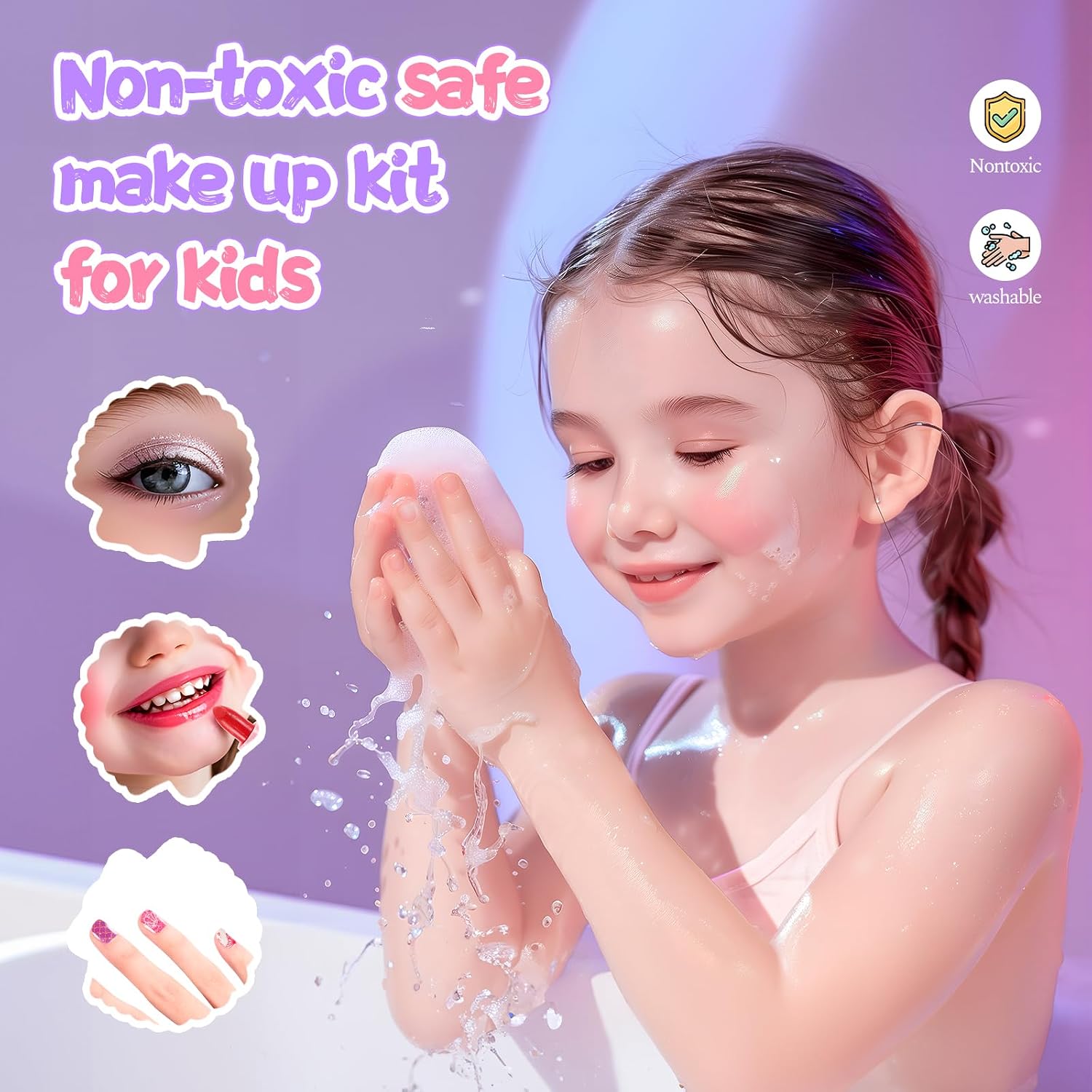 Detalle 2 de Kit trucco bambina 60 pezzi 💄