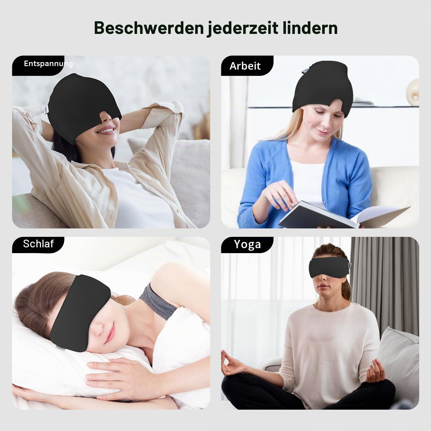 Thumbnail 6 de my novel things 2 Stück Migräne Maske
