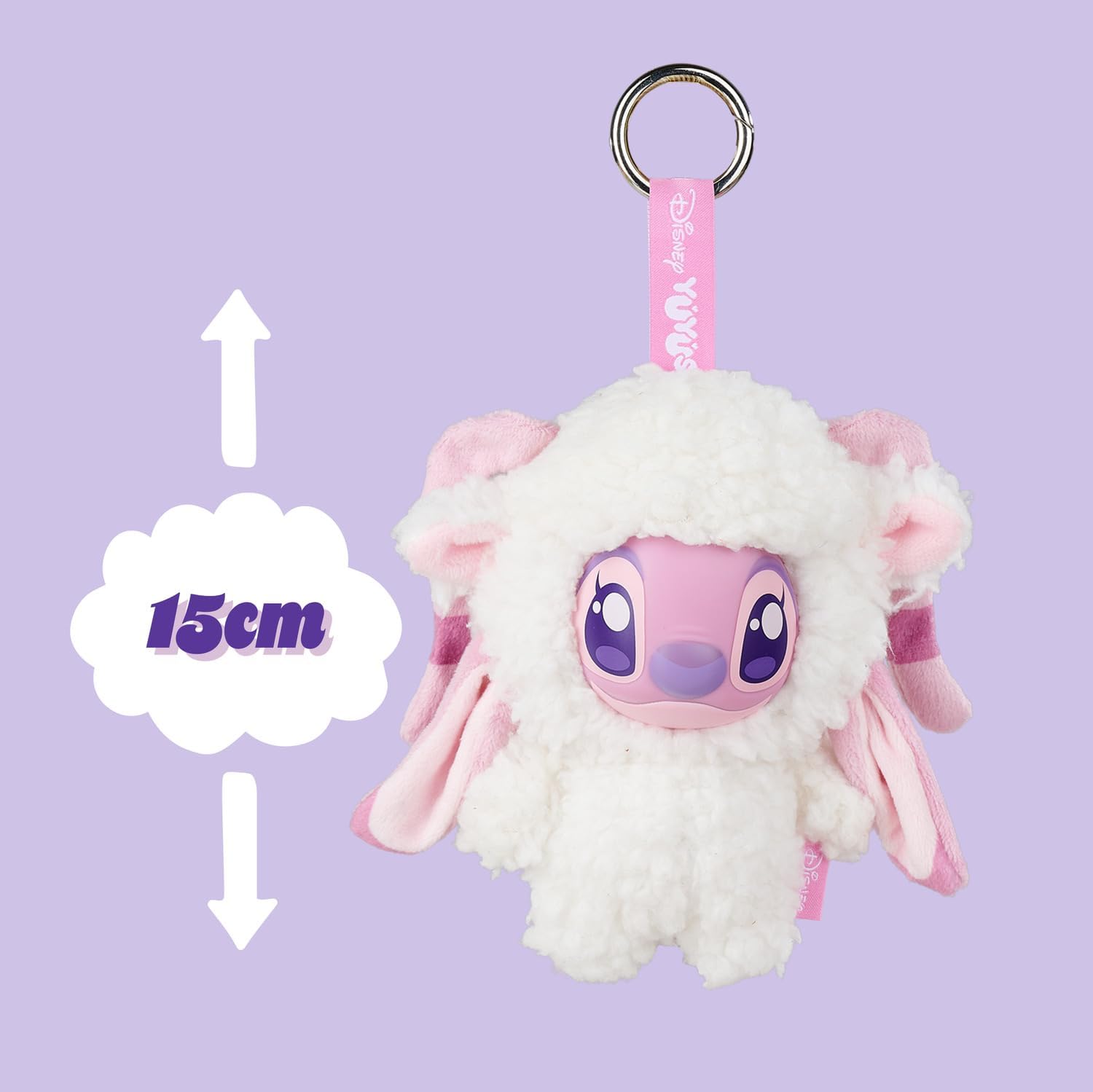Detalle 2 de Simba 6315870947 Disney YuYu Stitch & Angel Plush Blind Bag Clip, 12cm