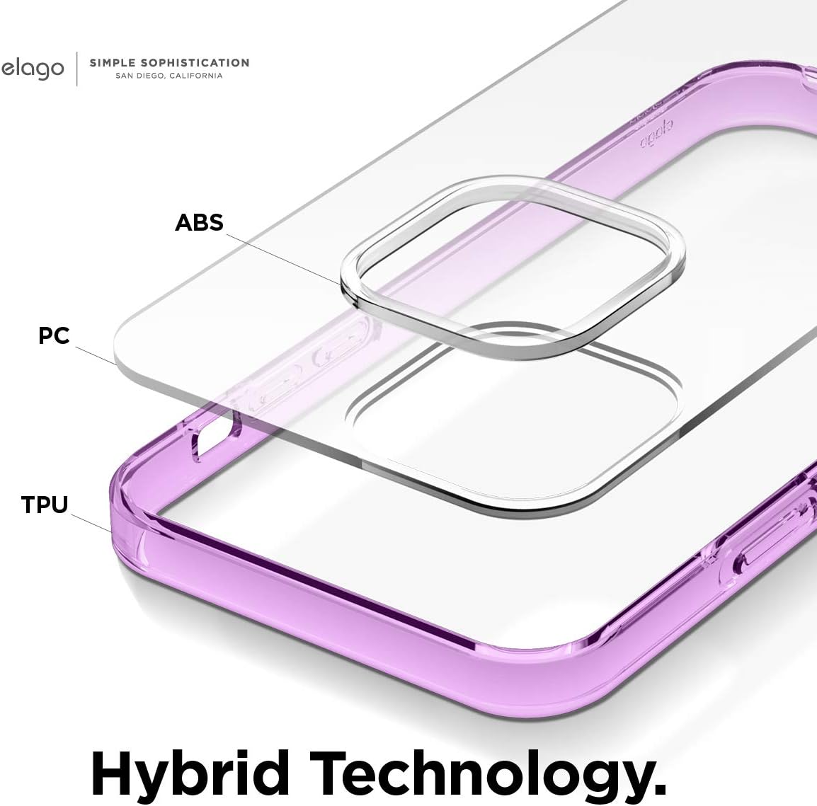 Detalle de elago Coque Hybride iPhone 12 Pro Max 6,7" — Transparent anti-jaunissement