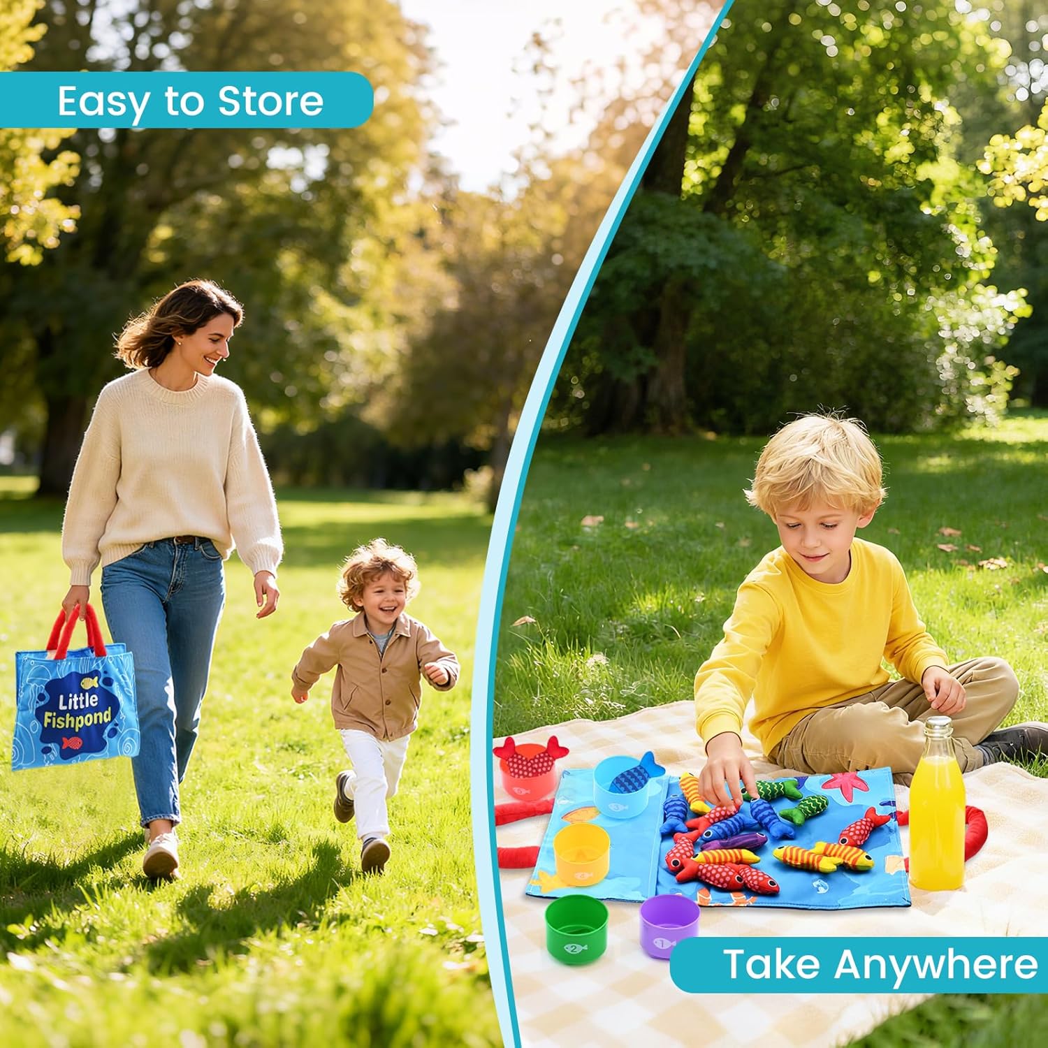 Thumbnail 4 de Montessori fishing toy set 1 year old 10 in 1