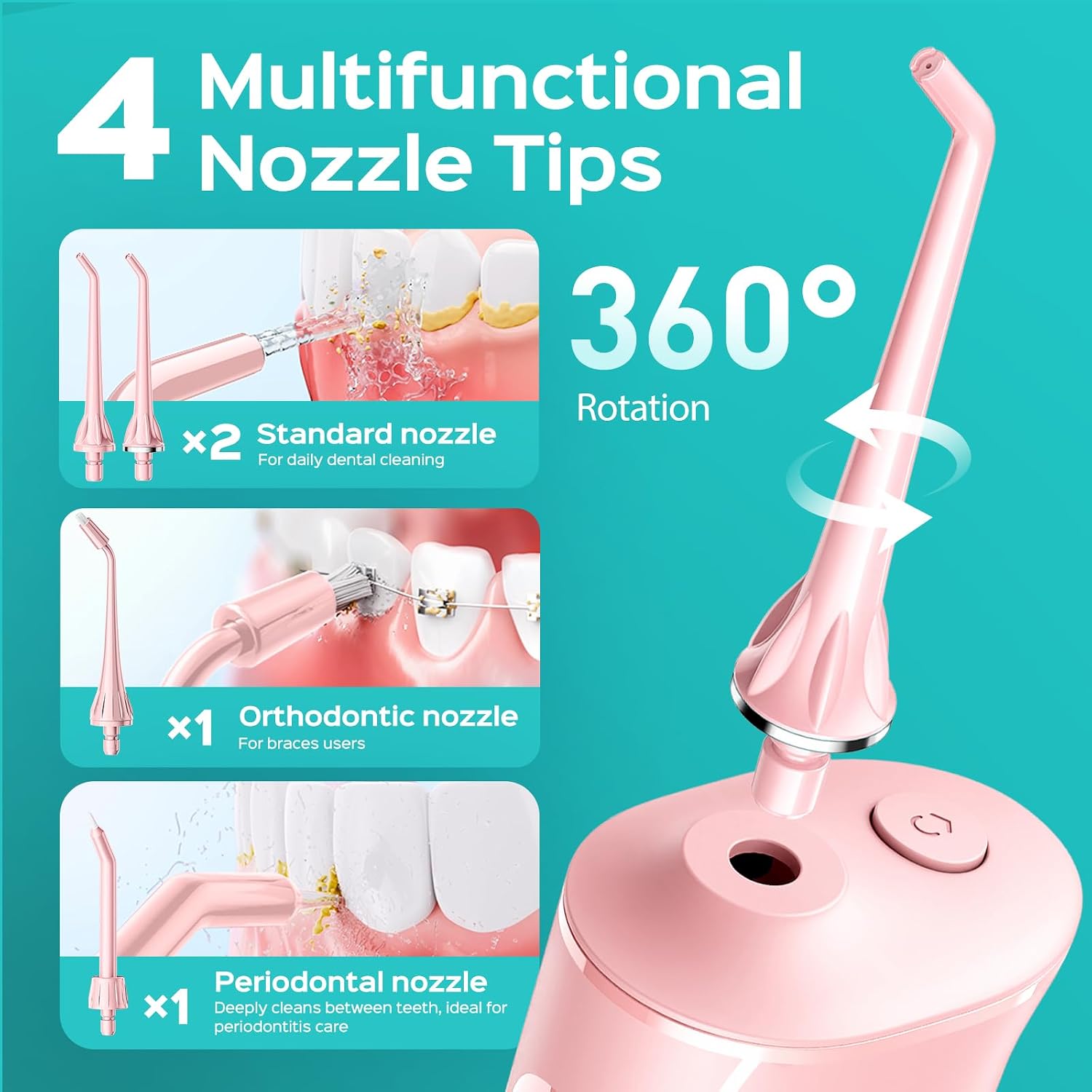 Thumbnail 6 de COSLUS Portable Water Flosser 4 Modes 🦷