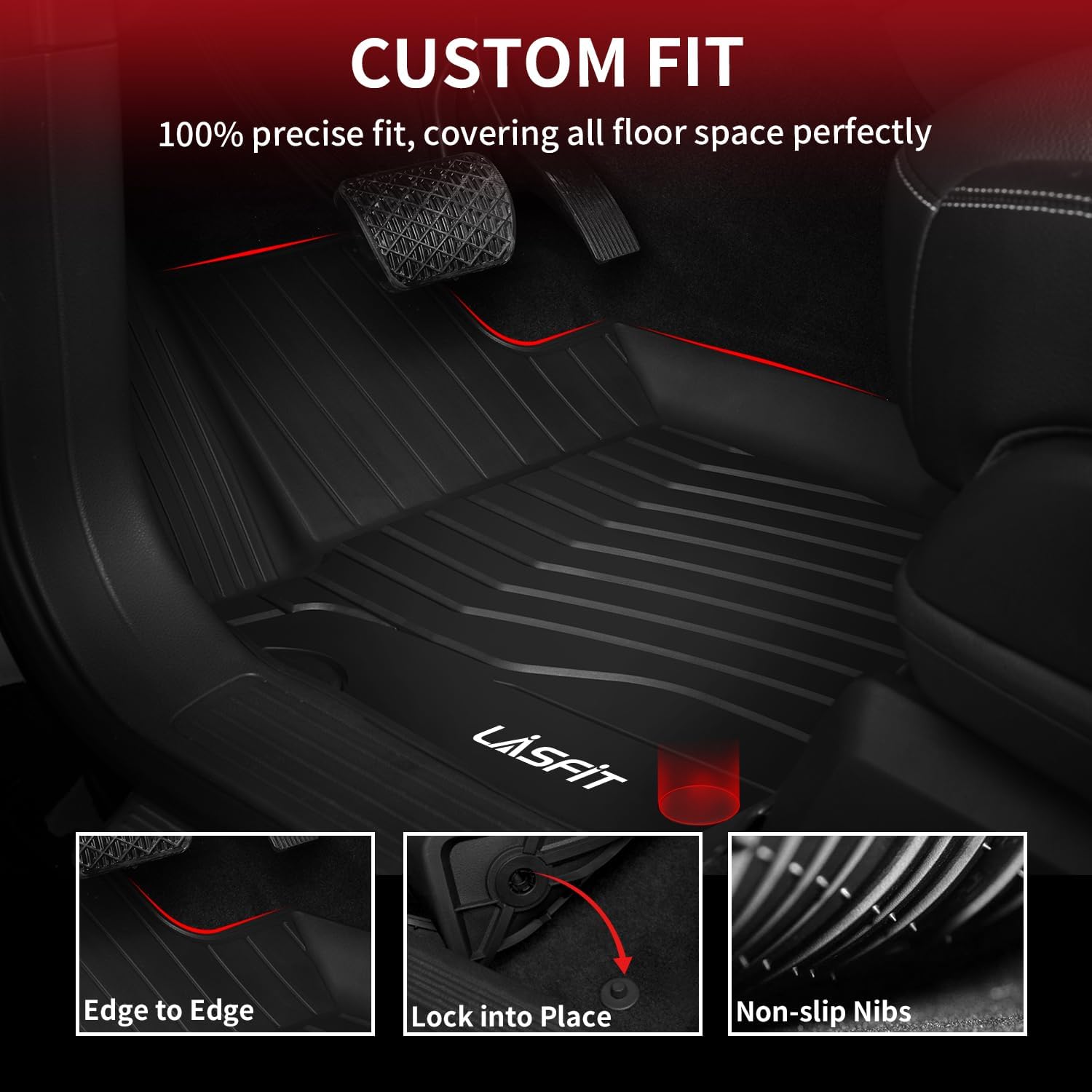 Detalle de LASFIT TPE Floor Mats