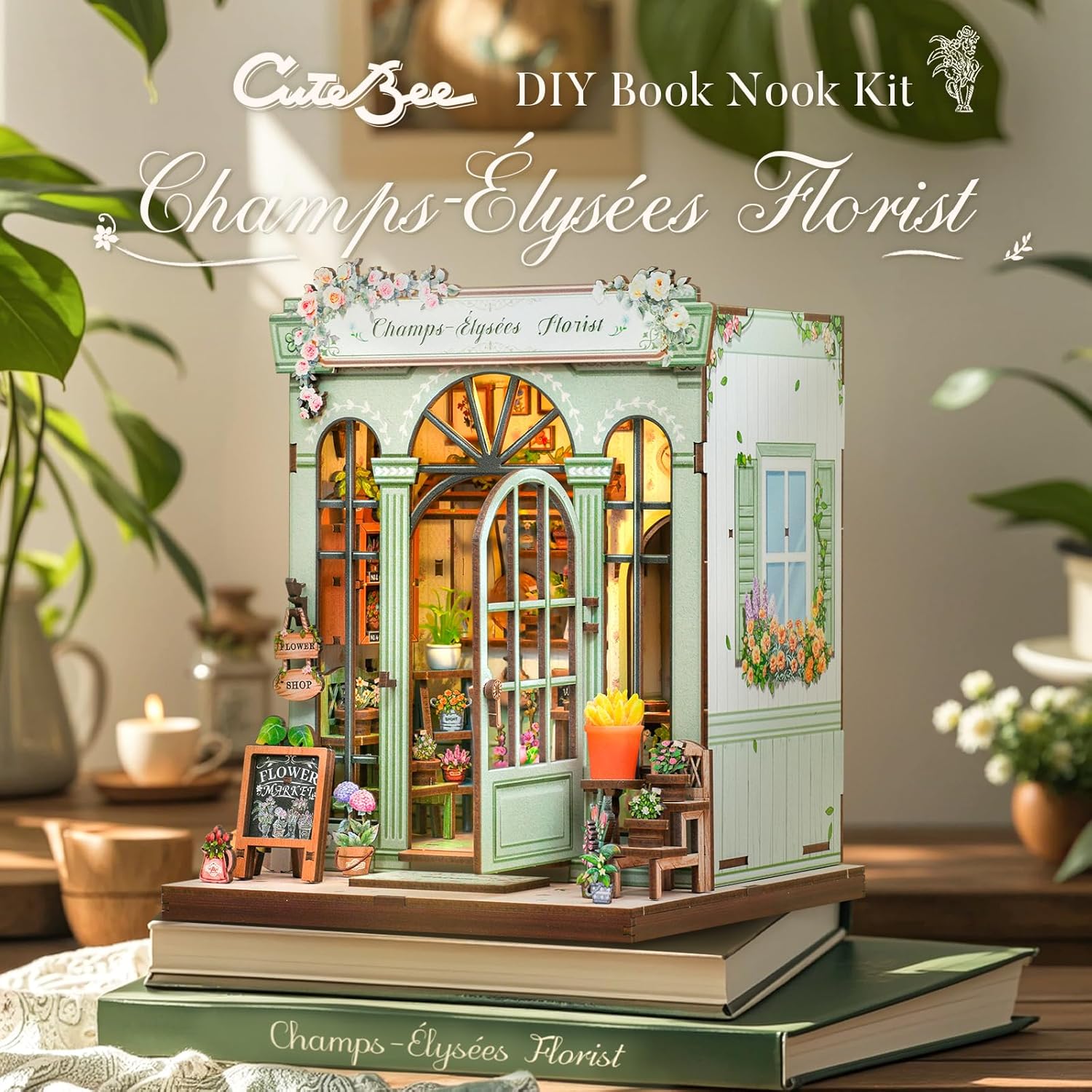Thumbnail 1 de CUTEBEE Book Nook Kit Champs-Élysées Florist
