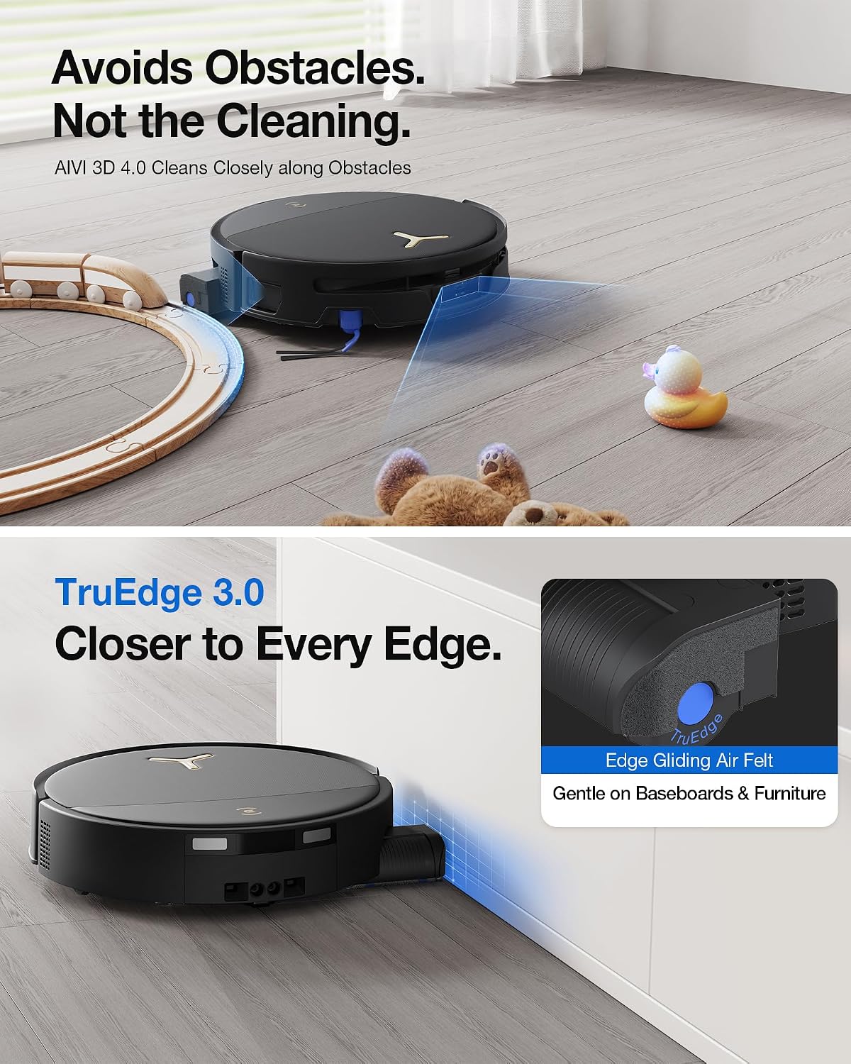 Thumbnail 6 de ECOVACS DEEBOT T90S PRO OMNI Robot Vacuum and Mop, 40,000Pa, OZMO Roller 3.0