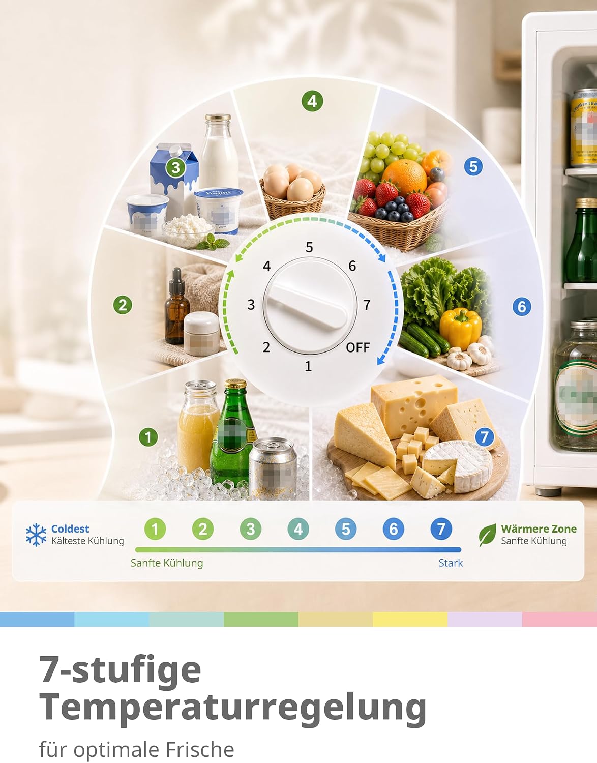 Thumbnail 5 de Comfee 43L Mini Kühlschrank mit Inverter-Kompressor – leise, kompakt, effizient