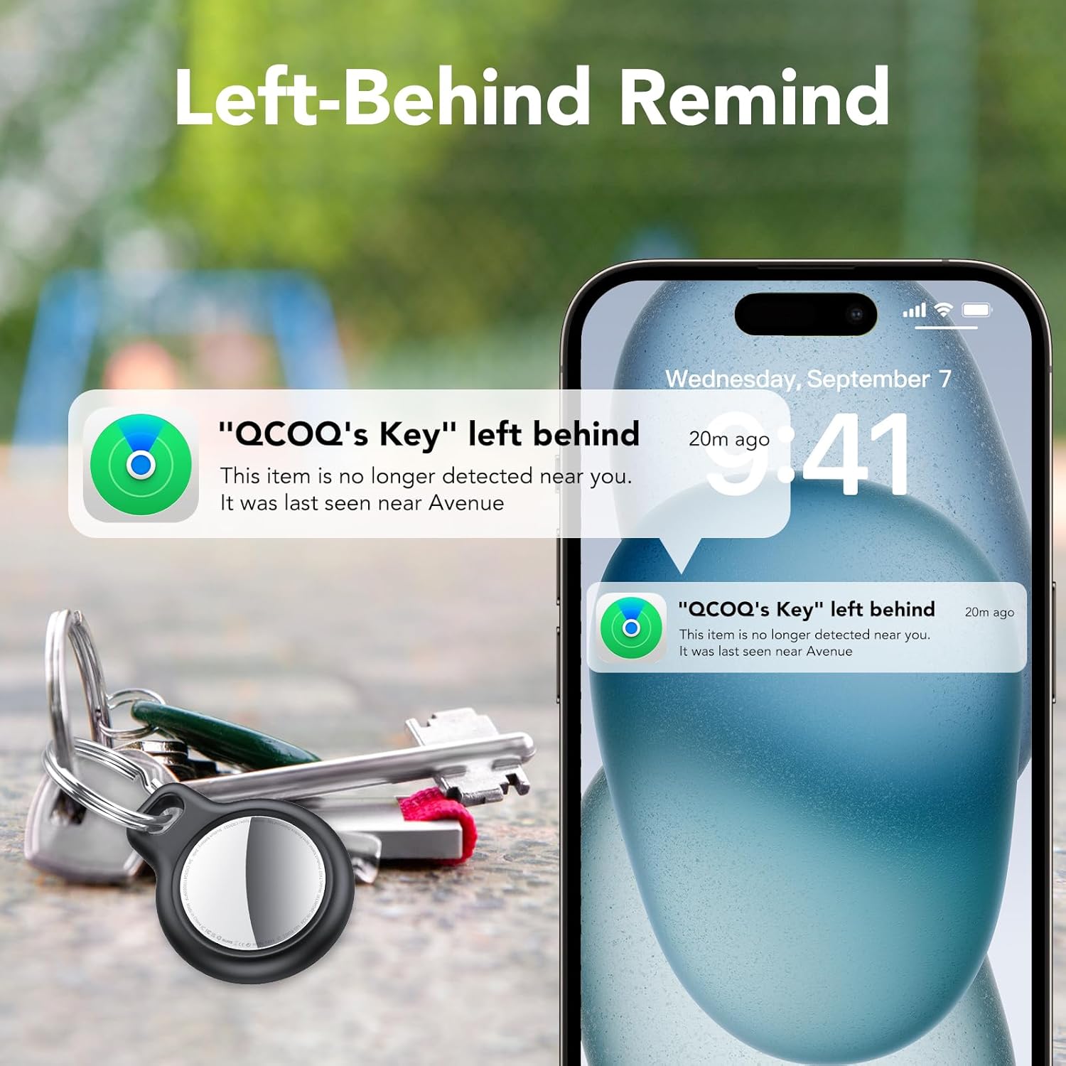 Thumbnail 4 de Air Traceur Tag Lot de 4 – Localisateurs Bluetooth compatibles Apple Find My (iOS uniquement)