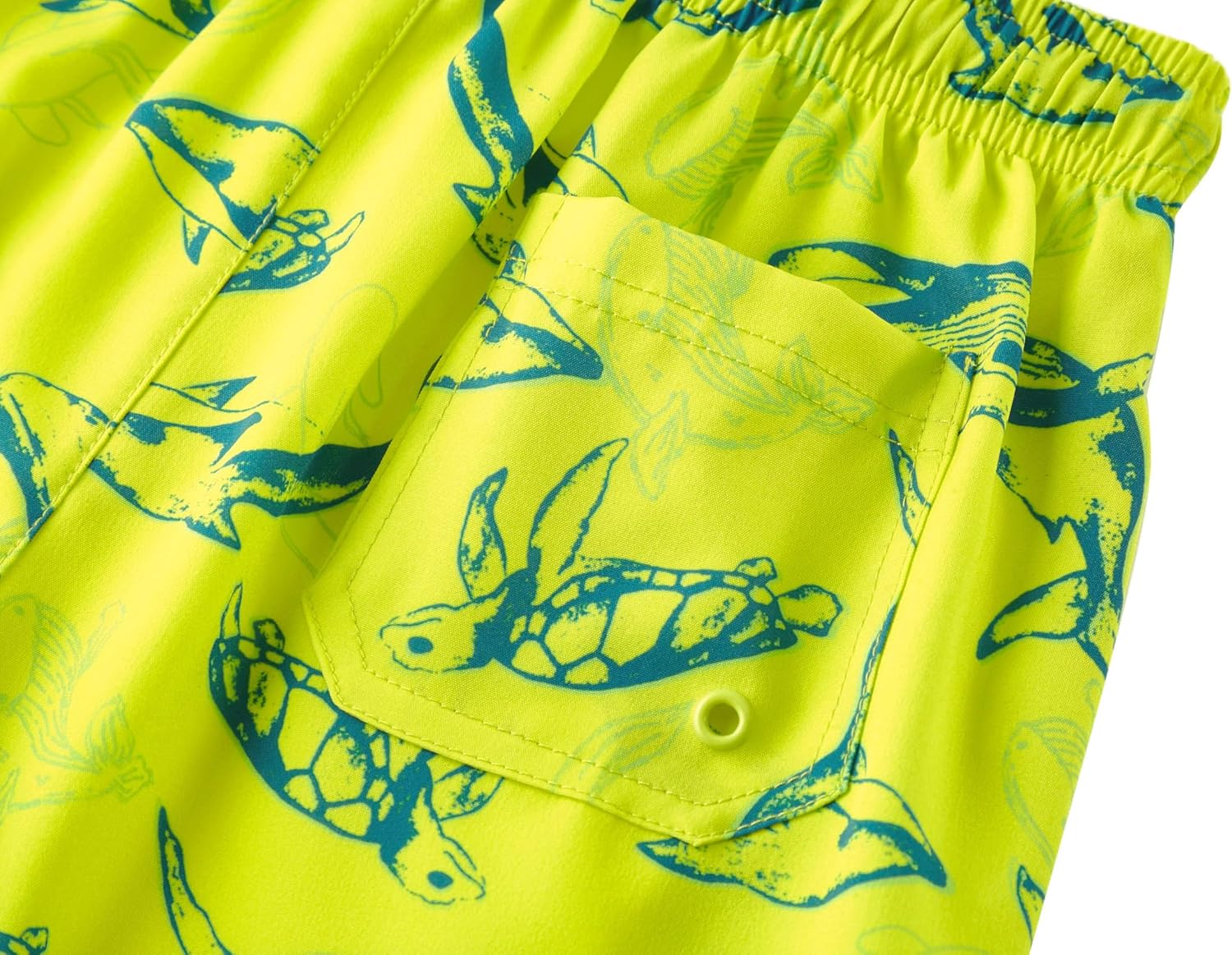 Detalle de UMELOK Boys Swim Trunks with Compression Liner – Toddler to Teens