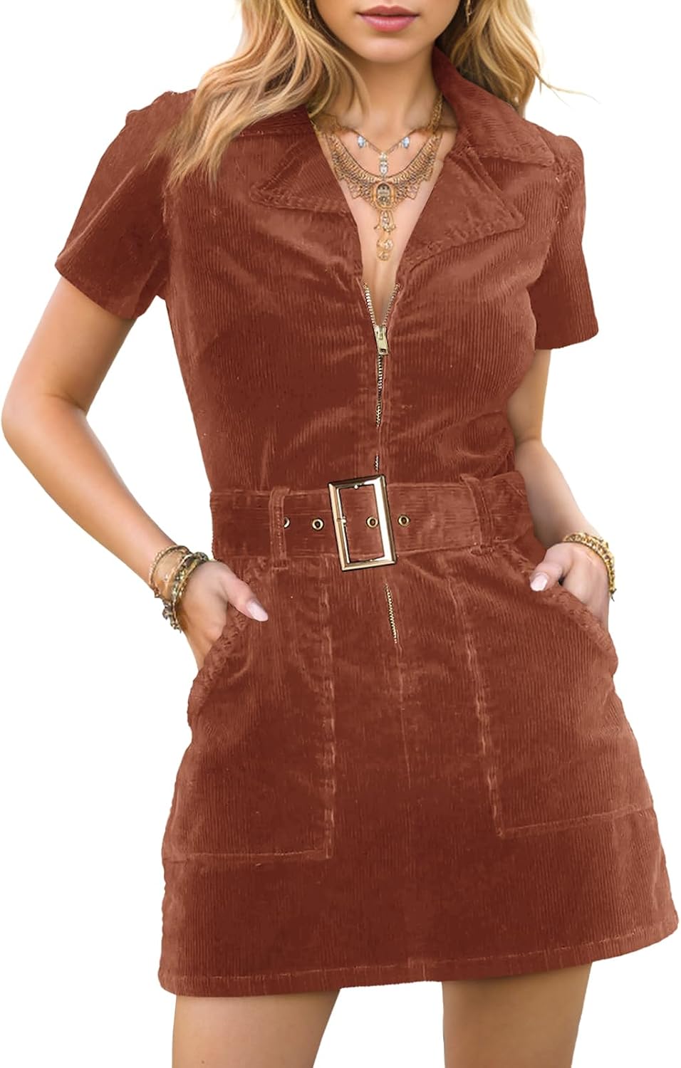 Detalle de Doshoop Corduroy Mini Dress