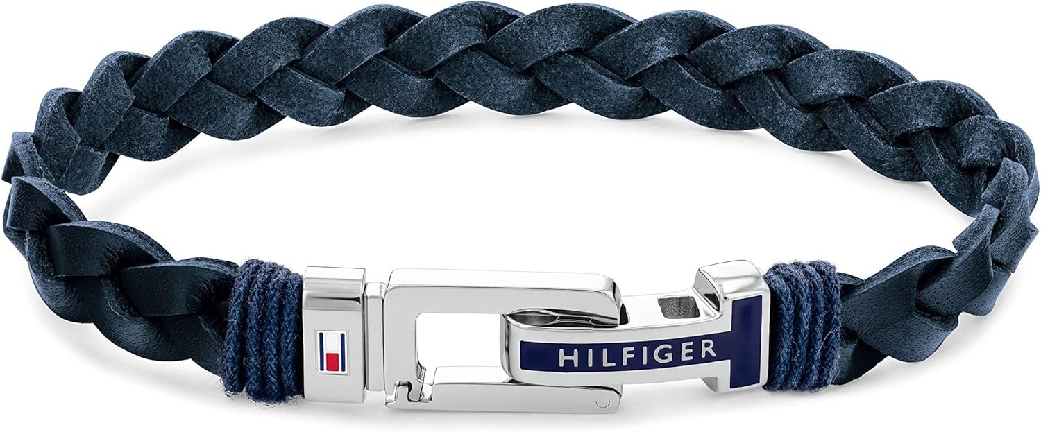 Detalle de Tommy Hilfiger Geflochtenes Lederarmband 19–20,5 cm 🧷