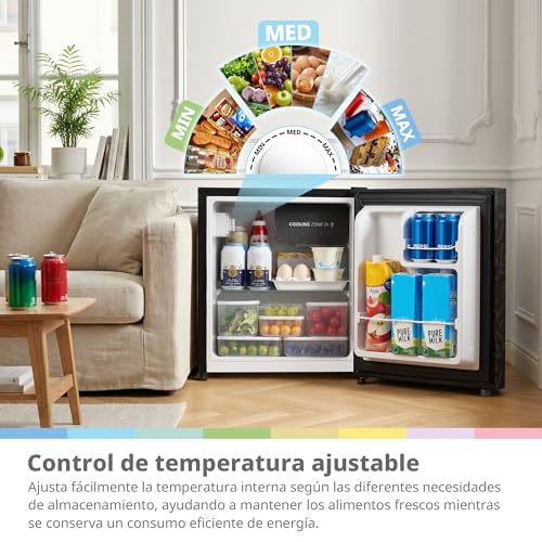 Thumbnail 6 de COMFEE' 43L Refrigerador Mini Compacto 1 Puerta con Chill Box 0–10 °C, Negro