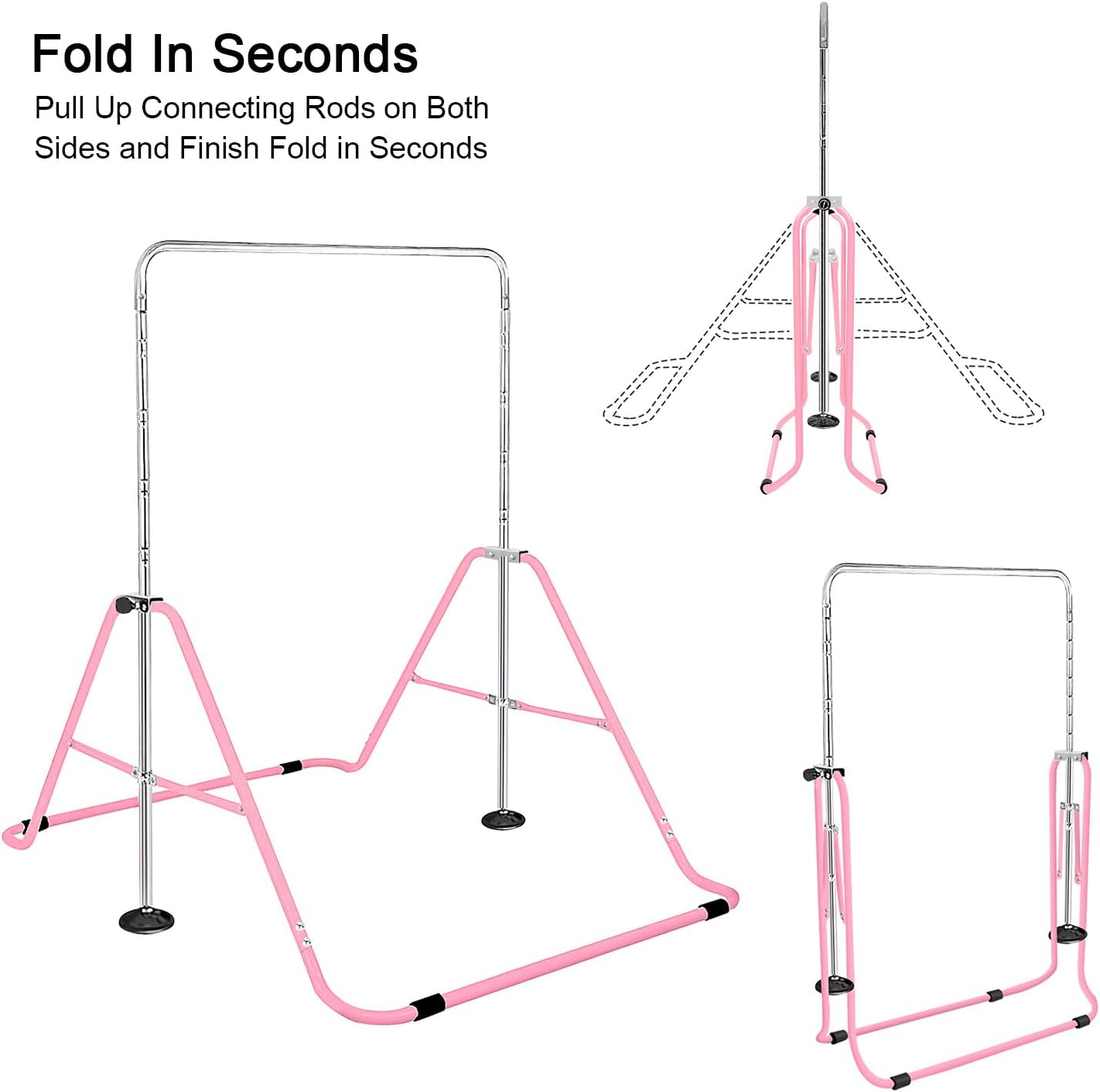 Thumbnail 3 de FBSPORT Gymnastics Bars – Adjustable Height Folding Horizontal Bar for Kids’ Training
