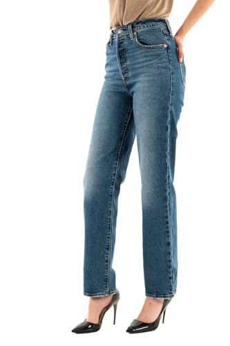 Detalle de Levi's Ribcage Straight Ankle vaqueros 30W