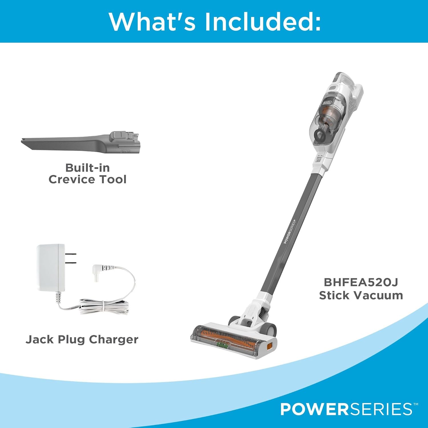 Thumbnail 1 de BLACK+DECKER POWERSeries+ 20V MAX Cordless Stick Vacuum (BHFEA520J)
