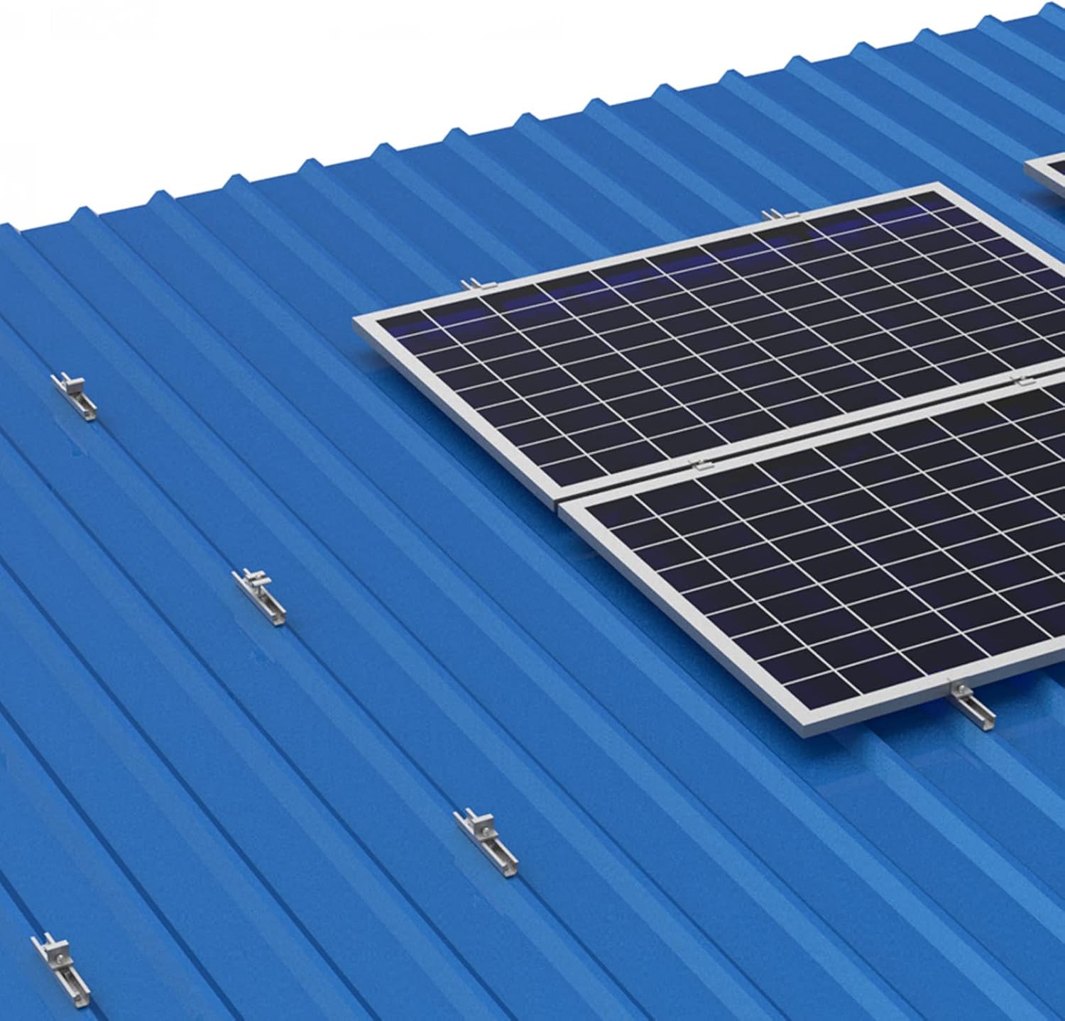 Detalle de Solarmodul Halterung für Flachdach & Trapezdach – Montage-Set mit verstellbarer Klemme (AL6005-T5) für 30–35 mm Module