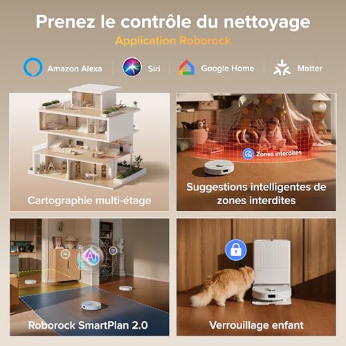 Thumbnail 7 de roborock Qrevo S Pro Set — Robot Aspirateur Laveur Anti-emmêlements, station tout-en-un